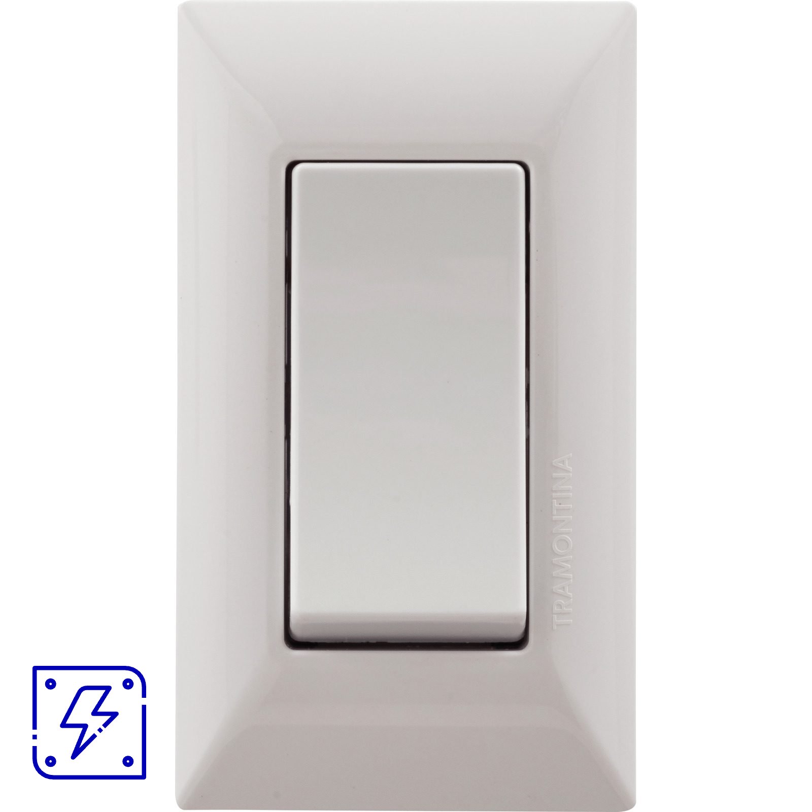 Conjunto para Móvel 1 Interruptor Simples 6 A Tramontina Aria Branco 10 UNIDADES EMB.MINIMA