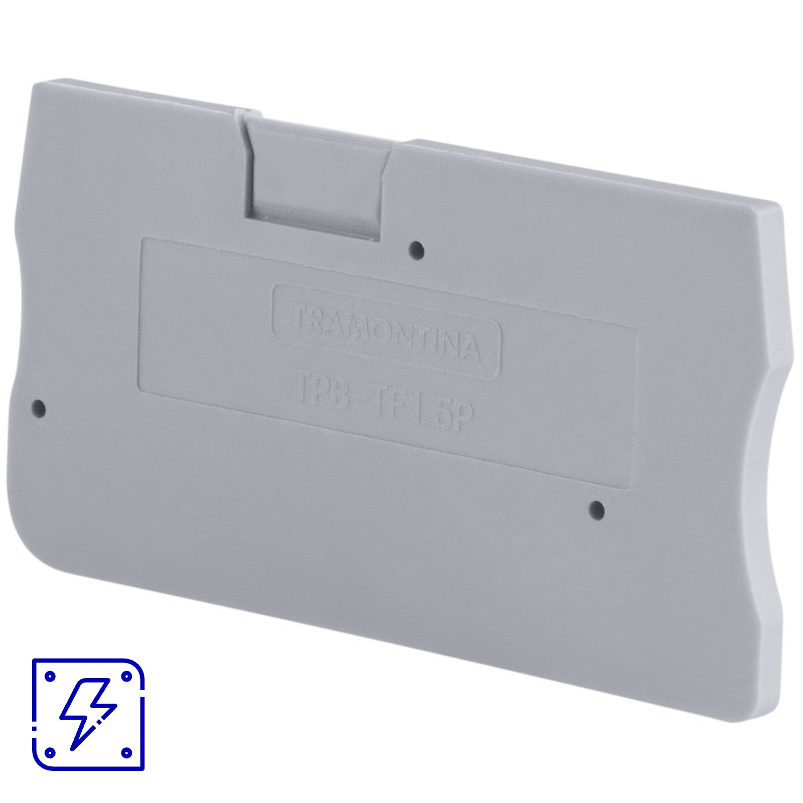 Tampa Lateral para Borne de Conexão Push-In 1,5 mm² Tramontina TPB-TF1.5P, 20 peças. 1 UNIDADES EMB.MINIMA