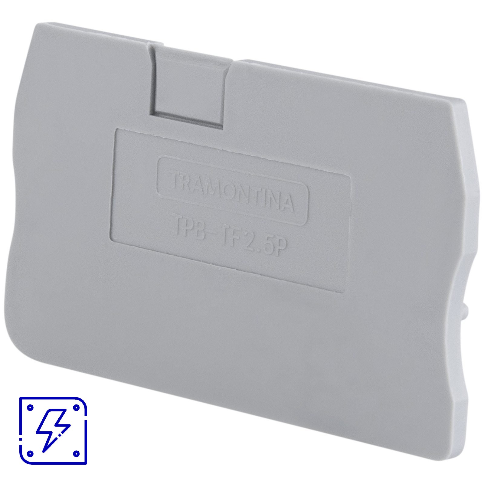 Tampa Lateral para Borne de Conexão Push-In 2,5 mm² Tramontina TPB-TF2.5P 20 peças. 1 UNIDADES EMB.MINIMA