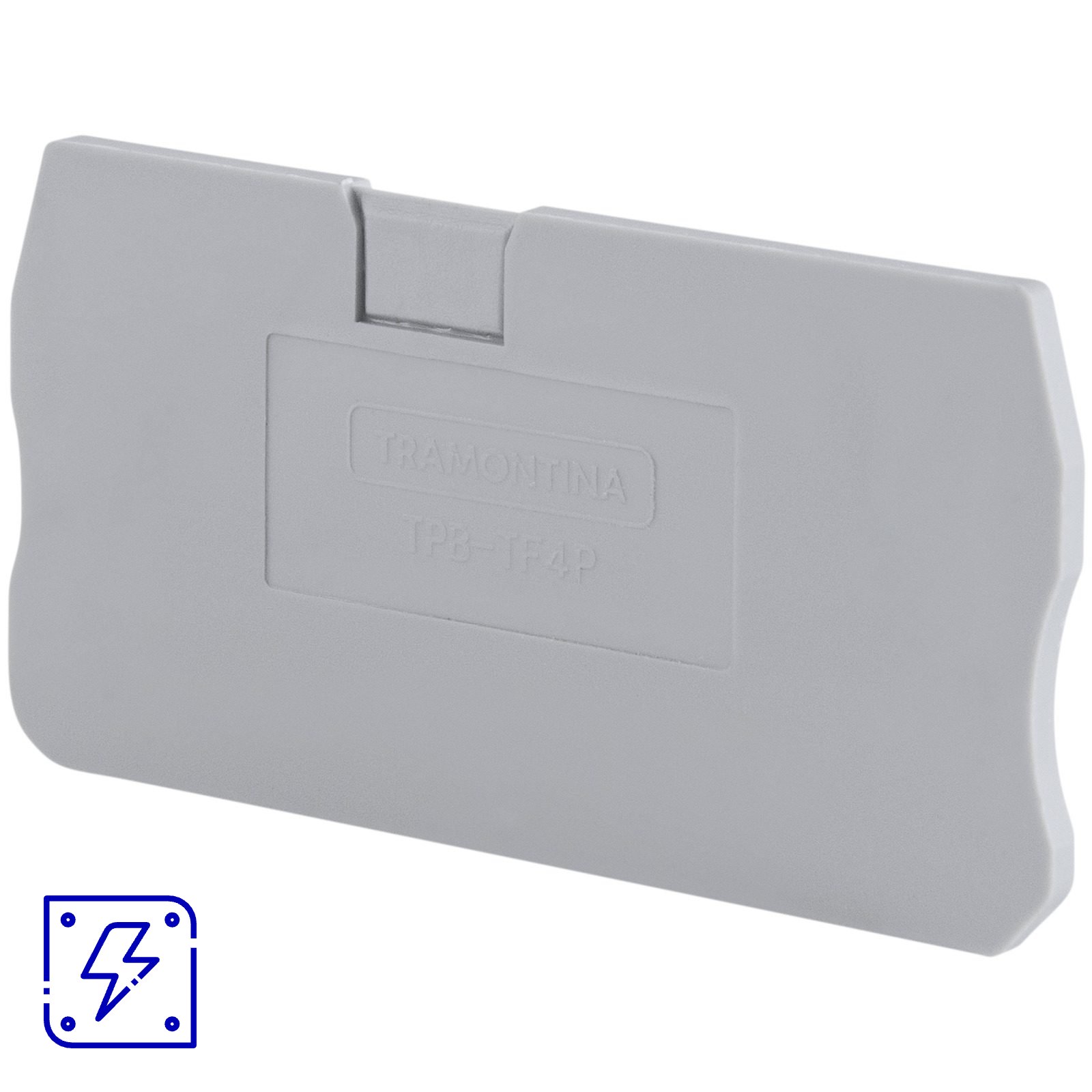 Tampa Lateral para Borne de Conexão Push-In 4 mm² Tramontina TPB-TF4P, 20 peças 1 UNIDADES EMB.MINIMA