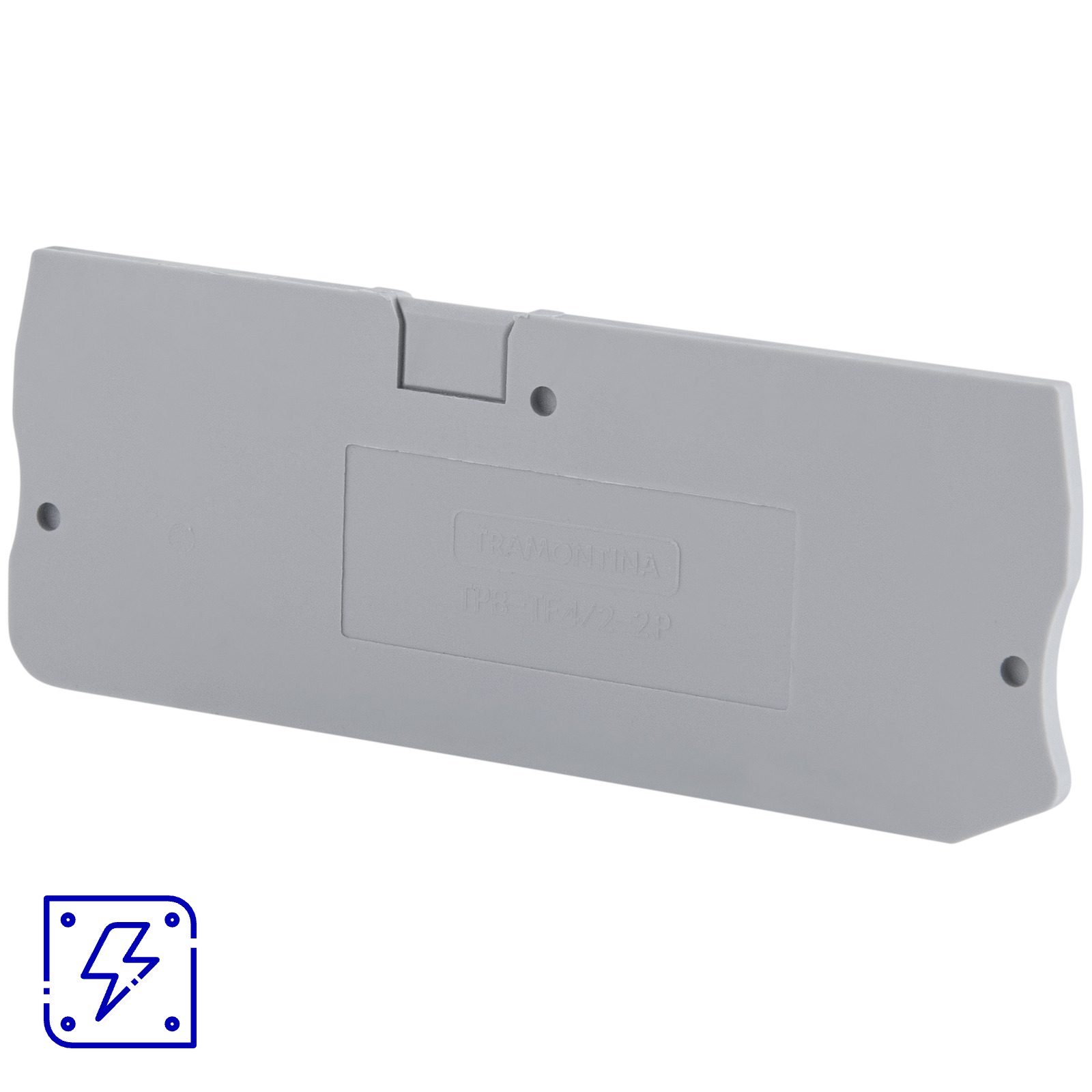 Tampa Lateral para Borne de Conexão Push-In 4 mm² Duplo Tramontina TPB-TF4/2-2P, 20 peças. 1 UNIDADES EMB.MINIMA