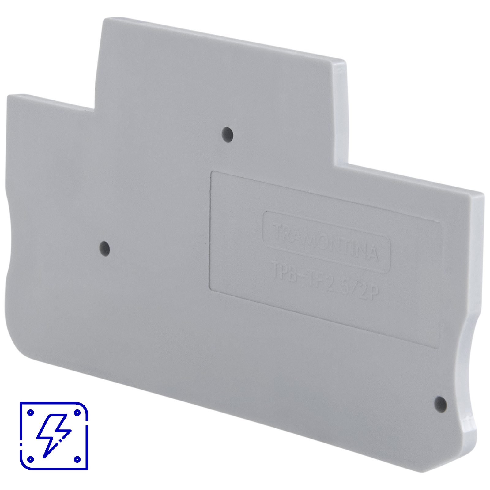 Tampa Lateral para Borne de Conexão Push-In 2,5 mm² com 2 Conexões Tramontina TPB-TF2.5/2P, 20 peças. 1 UNIDADES EMB.MINIMA