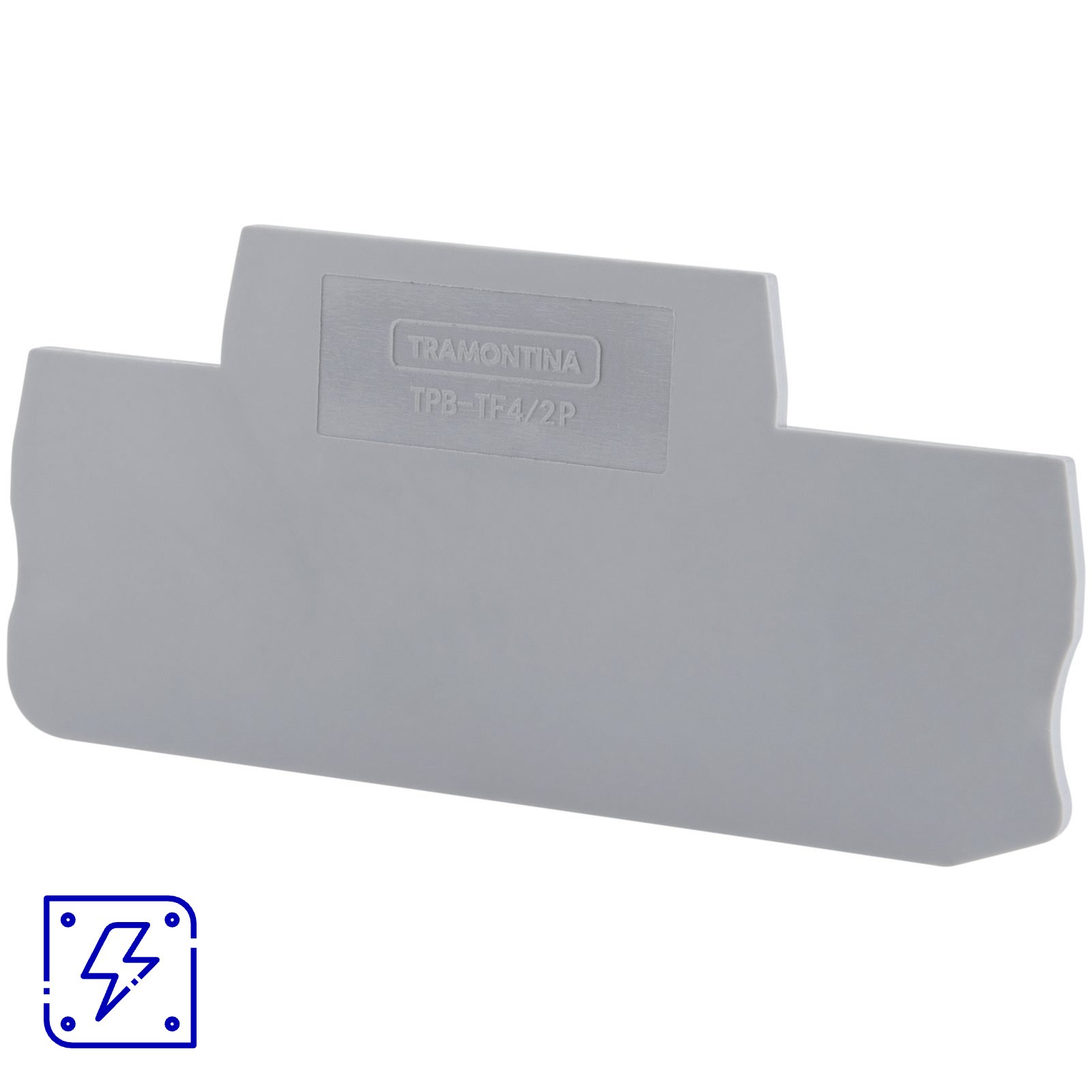 Tampa Lateral para Borne de Conexão Push-In 4 mm² com 2 Conexões Tramontina TPB-TF4/2P, 20 peças. 1 UNIDADES EMB.MINIMA
