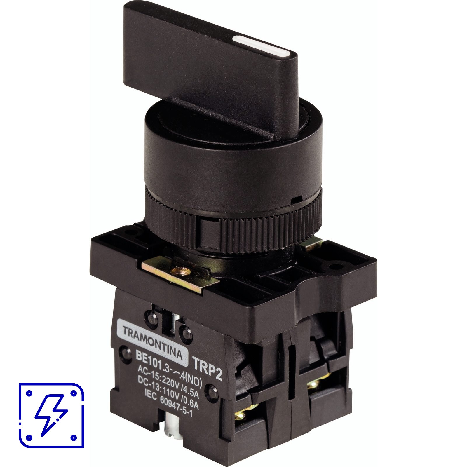 Botão Seletor Tramontina TRP2-EJ33 2NA 3 Posições com Base de Plástico 10 UNIDADES EMB.MINIMA