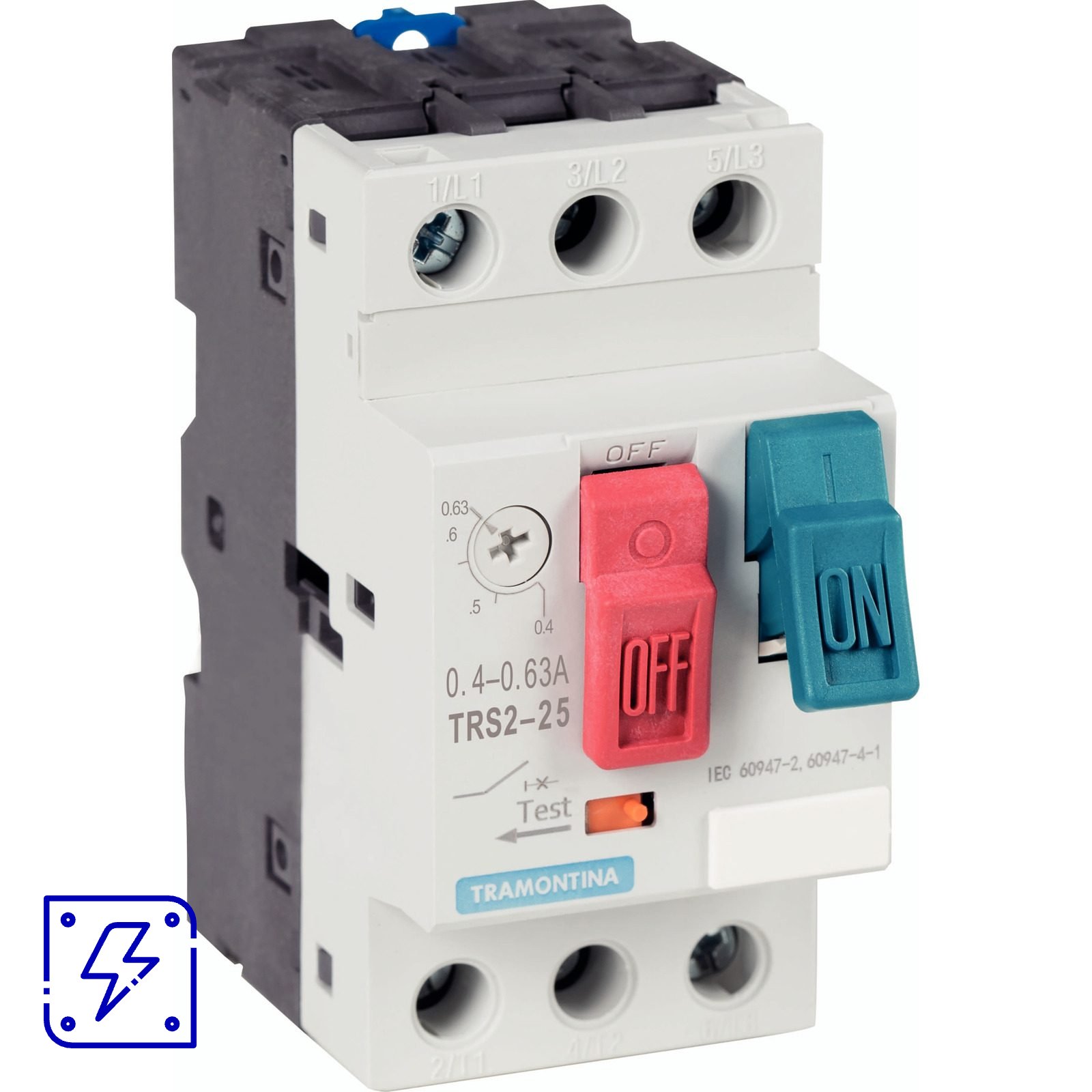 Disjuntor Motor Tramontina TRS2-25 0,4-0,63 A 1 UNIDADES EMB.MINIMA