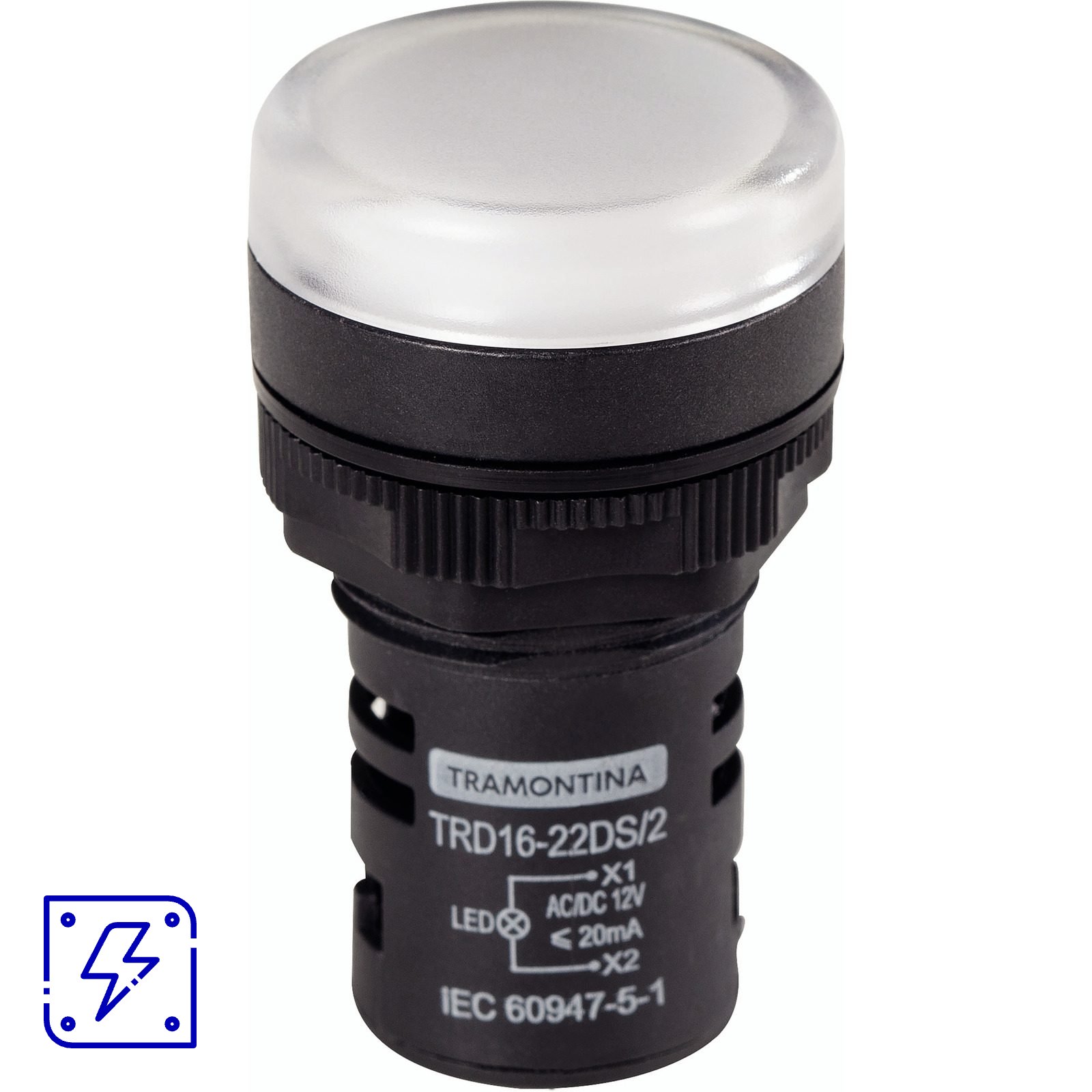 Sinalizador Tramontina TRD16-22DS/2 12 V Branco 10 UNIDADES EMB.MINIMA