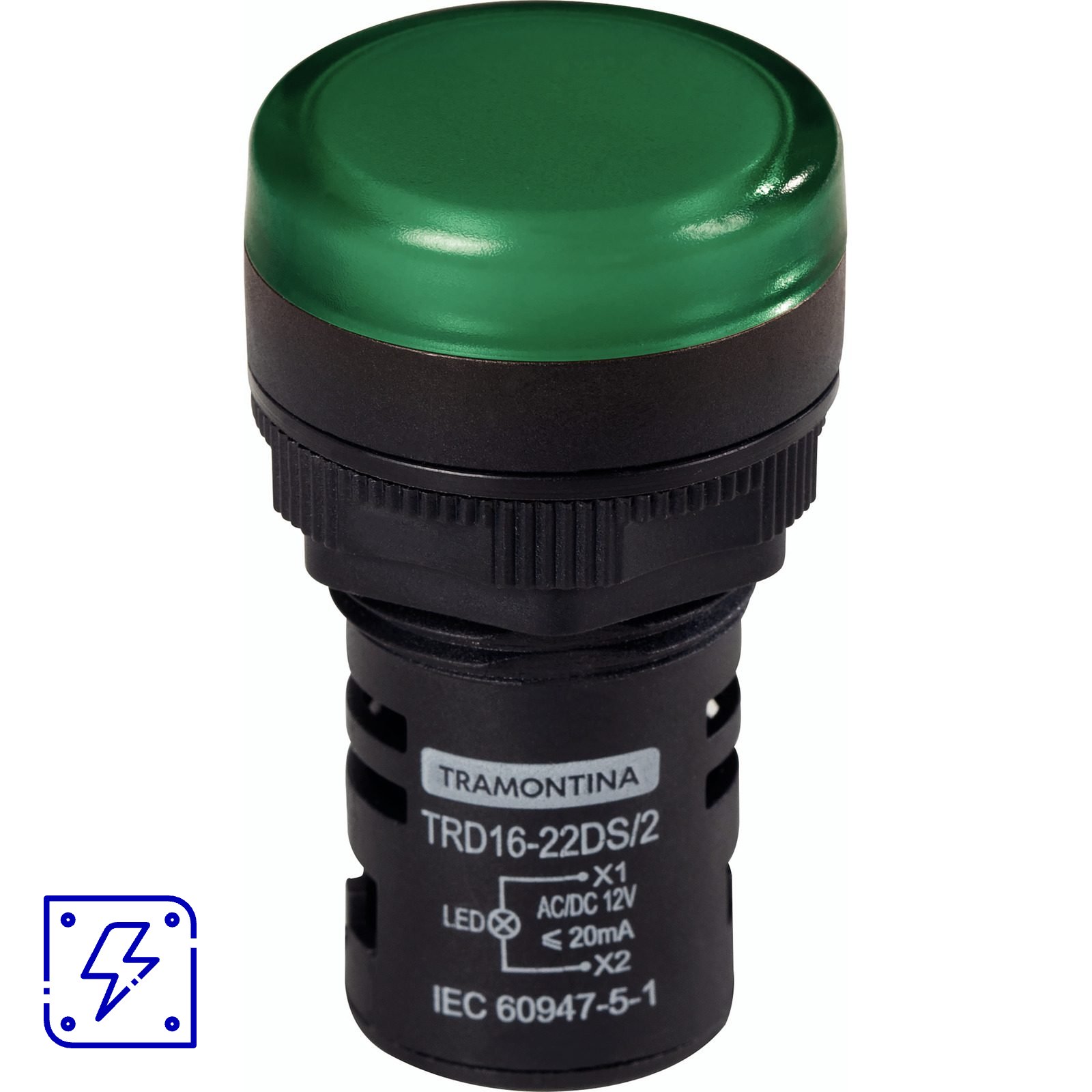 Sinalizador Tramontina TRD16-22DS/2 12 V Verde 10 UNIDADES EMB.MINIMA