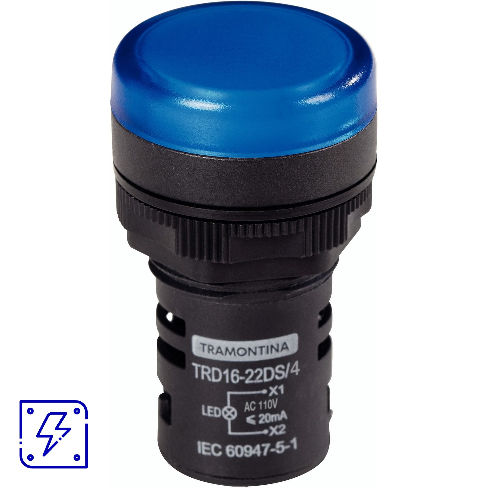 Sinalizador Tramontina TRD16-22DS/4 110 V Azul 10 UNIDADES EMB.MINIMA