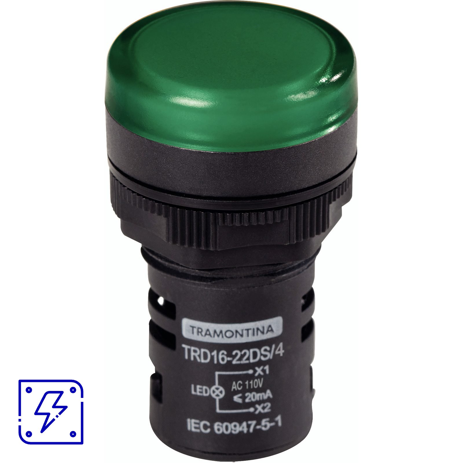 Sinalizador Tramontina TRD16-22DS/4 110 V Verde 10 UNIDADES EMB.MINIMA