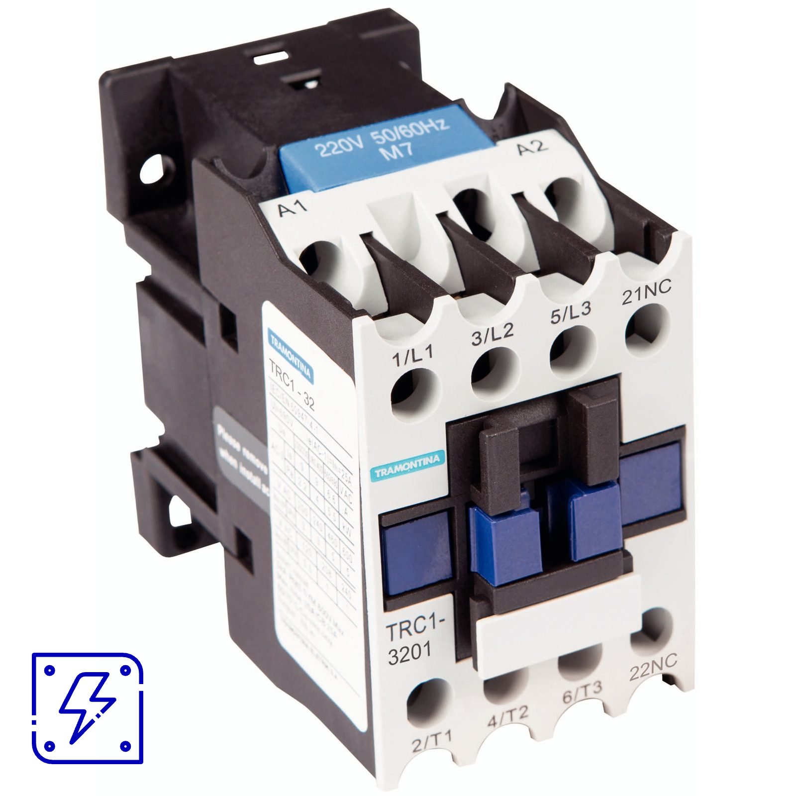 Contator Tripolar Tramontina TRC1-3201 32 A 220 Vca 1NF 1 UNIDADES EMB.MINIMA