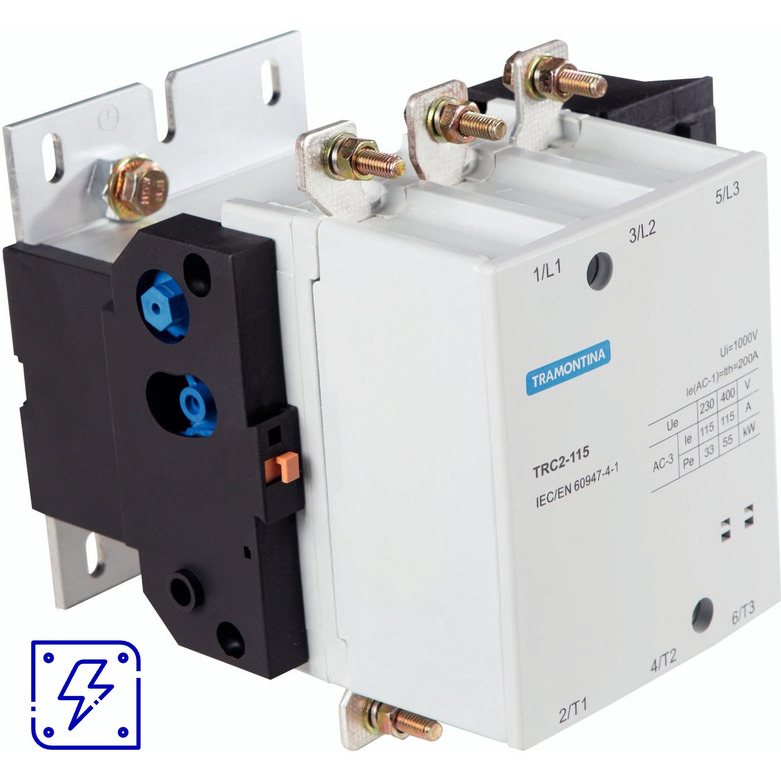 Contator Tripolar Tramontina TRC2-115 115 A 220 Vca 1 UNIDADES EMB.MINIMA