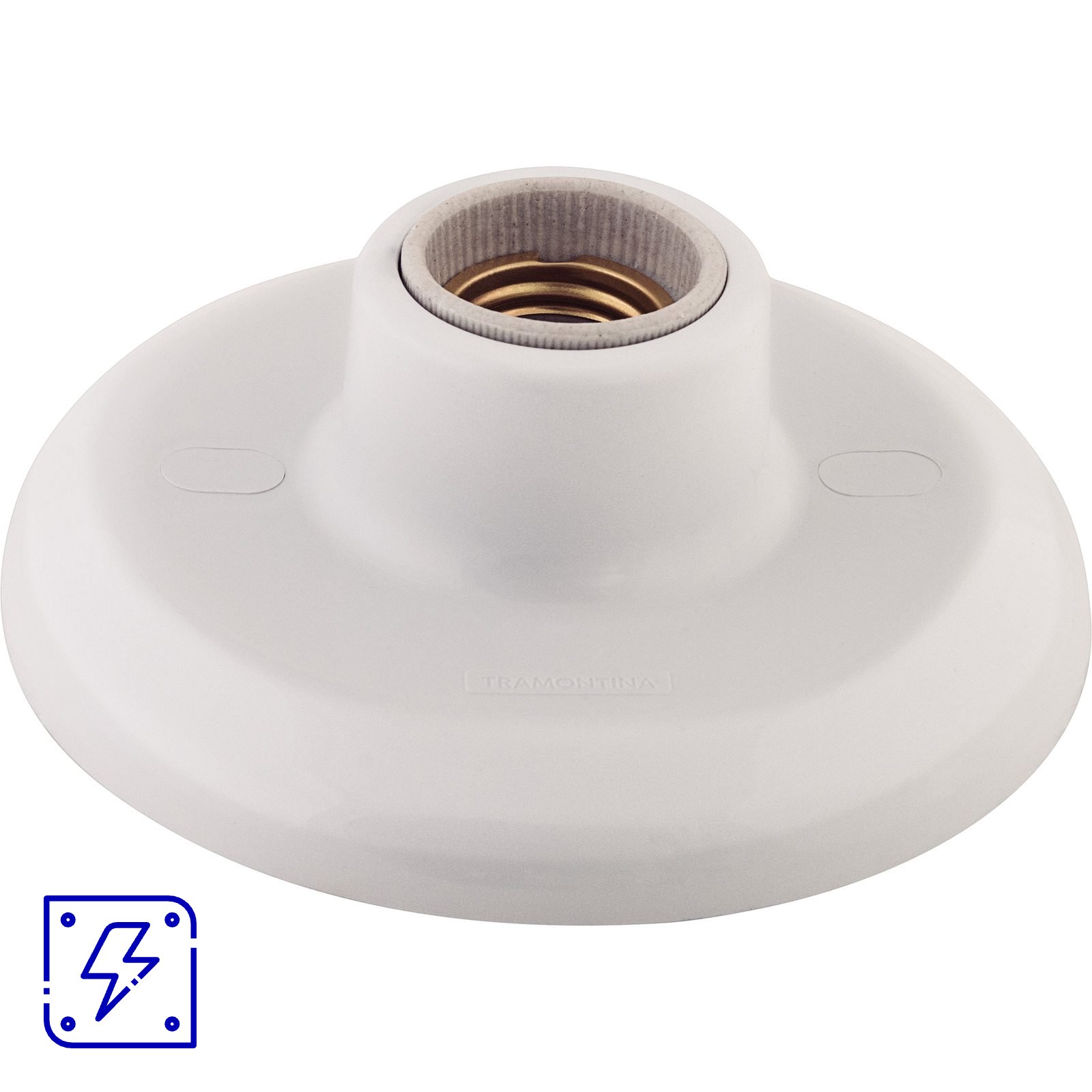 Plafon Tramontina E27 com Soquete de Porcelana 4 A 250 V Branco 20 UNIDADES EMB.MINIMA