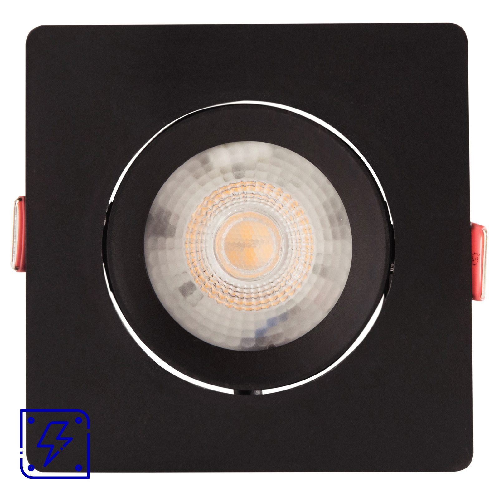 Spot LED Tramontina Quadrado 3 W 6500 K Preto com Luz Branca 1 UNIDADES EMB.MINIMA