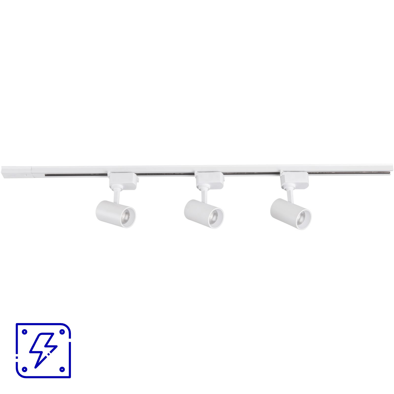 Luminária Trilho Eletrificado Tramontina 1 m com 3 Spots 5 W Branco 3000K Luz Amarela 5 UNIDADES EMB.MINIMA