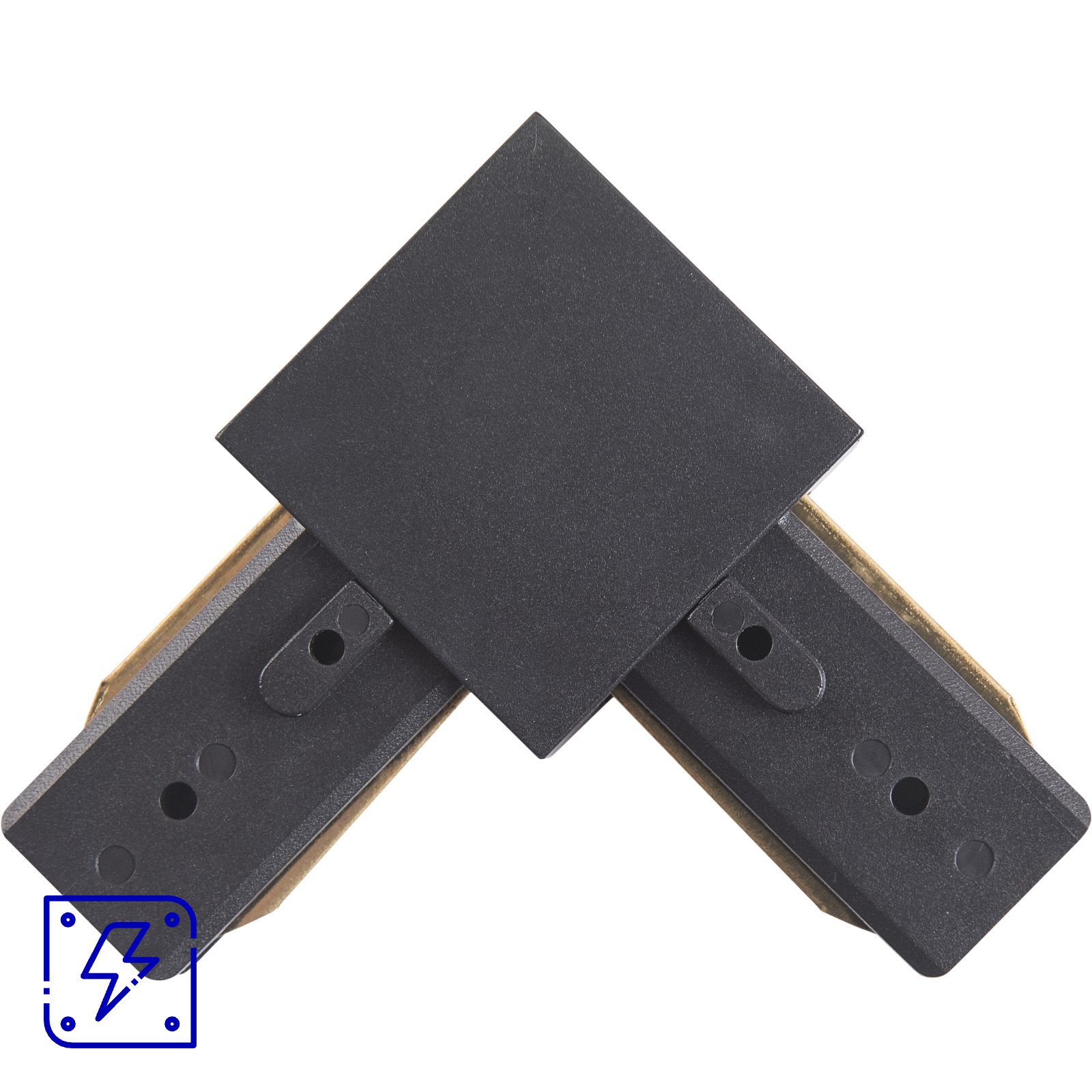 Conector L Preto Para Trilho Eletrificado Tramontina 20 UNIDADES EMB.MINIMA