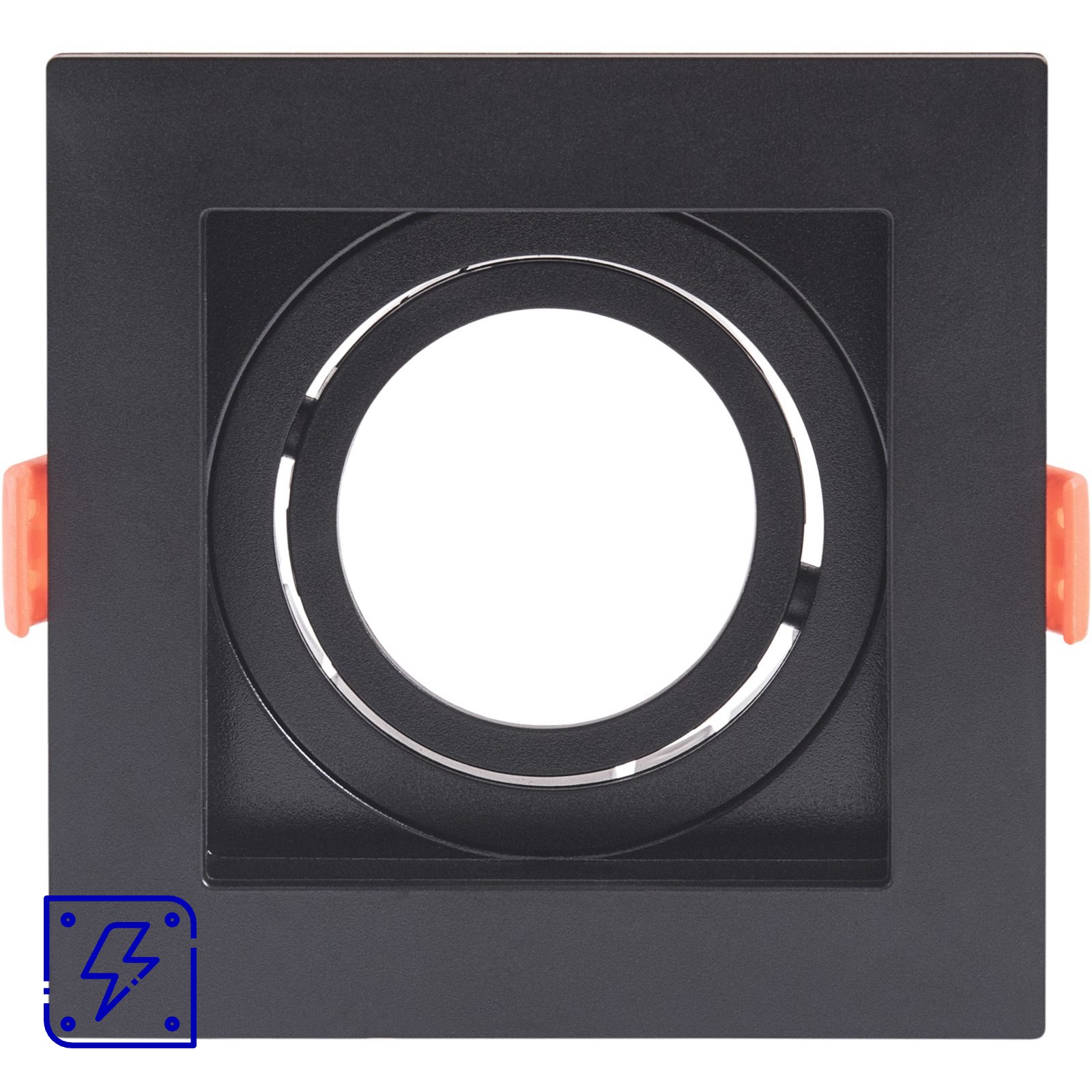 Suporte para lâmpada LED direcional MR16 Tramontina de Embutir Quadrado Recuado 20 UNIDADES EMB.MINIMA
