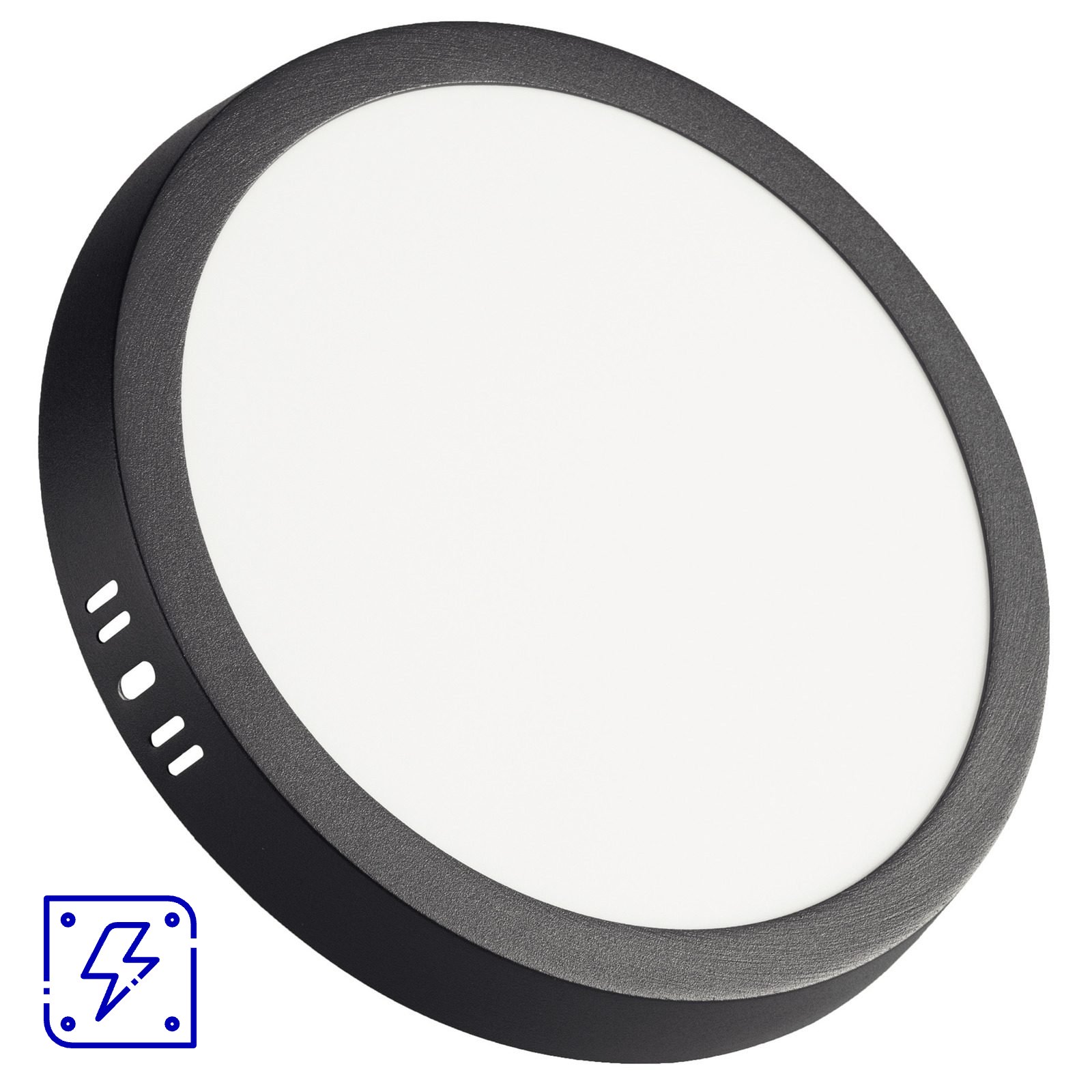 Plafon Fita LED Tramontina Redondo de Sobrepor Preto 24 W 4000 K 1680 lm Luz Neutra 20 UNIDADES EMB.MINIMA