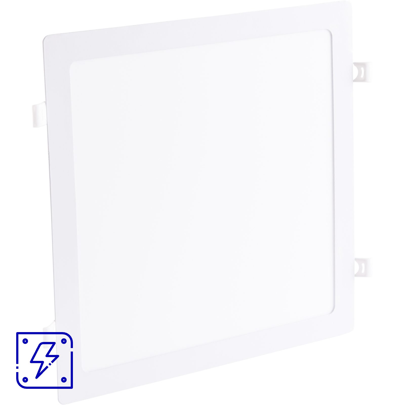 Plafon LED Tramontina Quadrado de Embutir Slim 24 W Bivolt 3000 K Luz Amarela 20 UNIDADES EMB.MINIMA