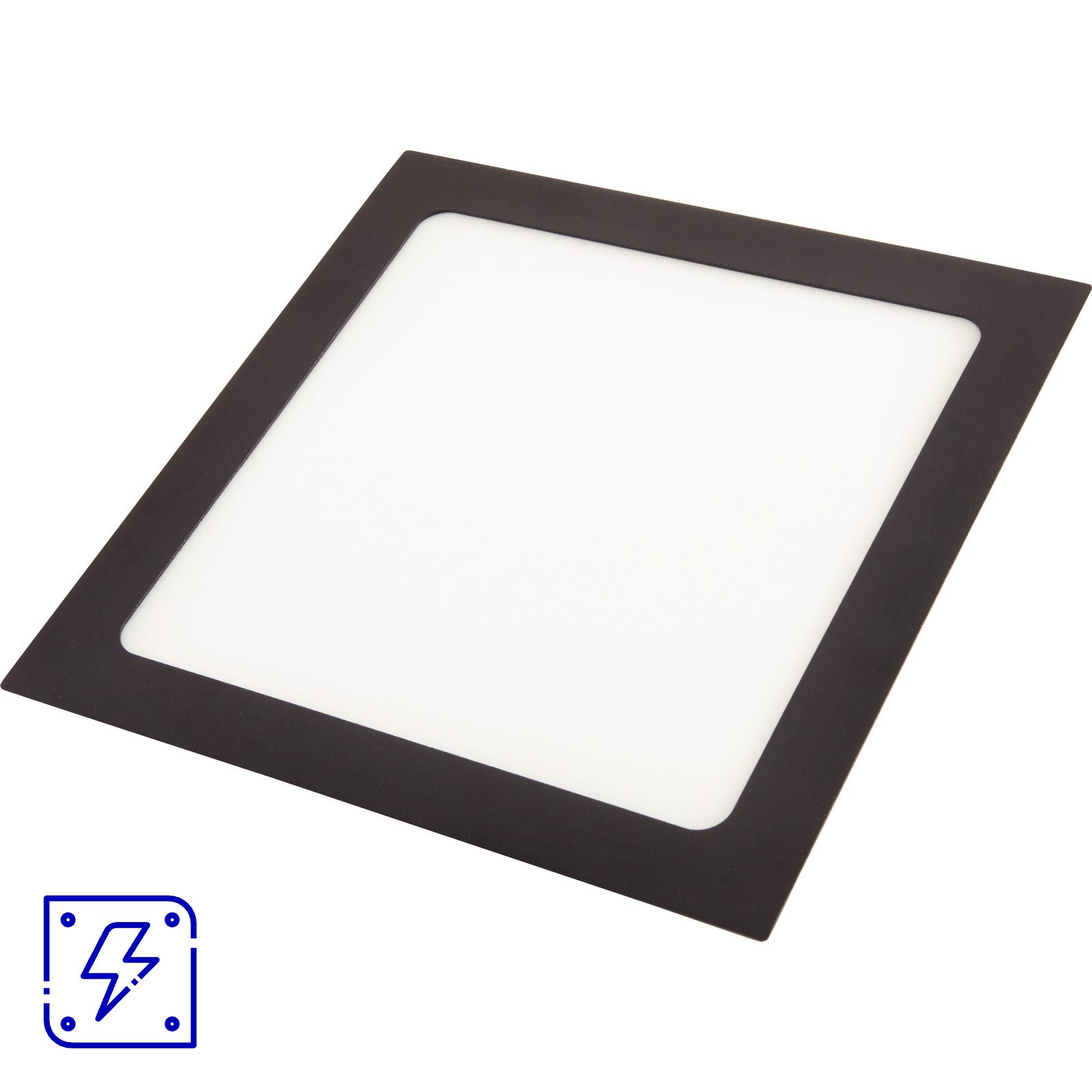 Plafon Fita LED Tramontina Quadrado de Embutir Preto 12 W 4000 K 840 lm Luz Neutra 1 UNIDADES EMB.MINIMA