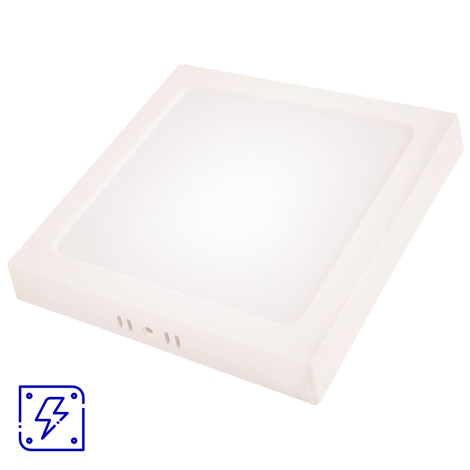 Plafon LED Tramontina Quadrado Backlight de Sobrepor 1500 lm 18 W Bivolt 4000 K Luz Neutra 30 UNIDADES EMB.MINIMA