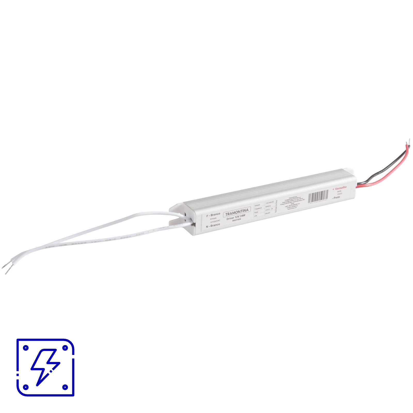 Fonte Linear Tramontina Para Iluminação LED Saída 12 V 24 W Bivolt 200 UNIDADES EMB.MINIMA