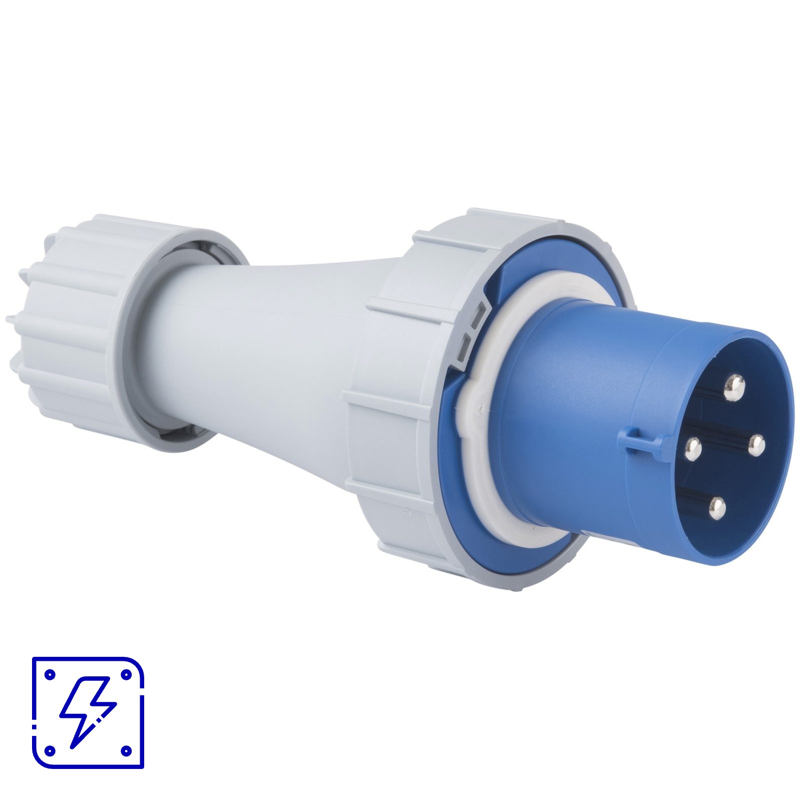 Plugue Móvel Industrial 3P+T Tramontina 63 A 220-250 V 9 H IP67 10 UNIDADES EMB.MINIMA