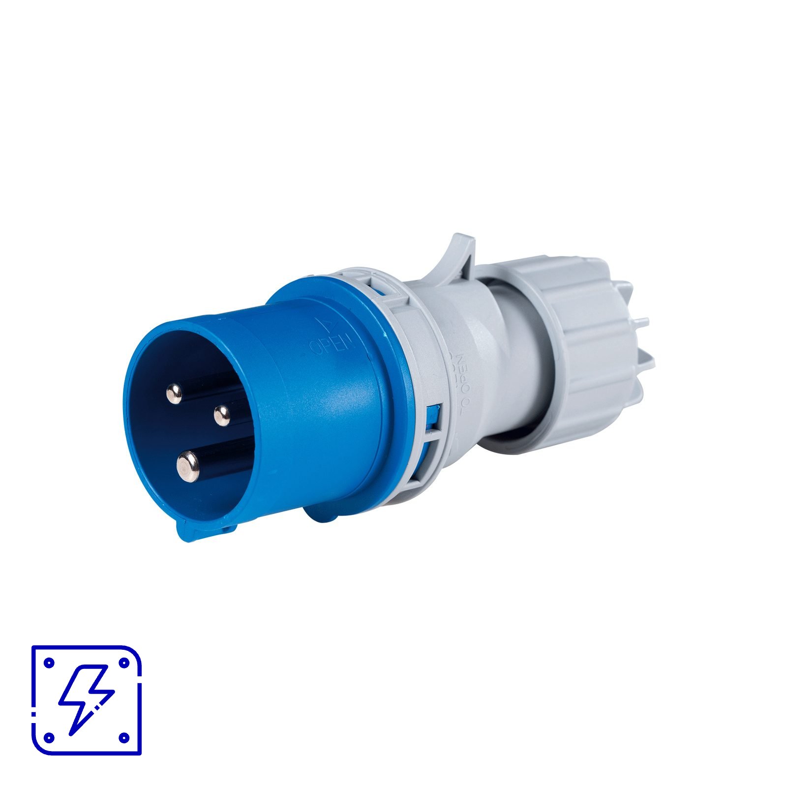 Plugue Móvel Industrial 2P+T 16 A 220-250 Vca 6 H Tramontina 10 UNIDADES EMB.MINIMA
