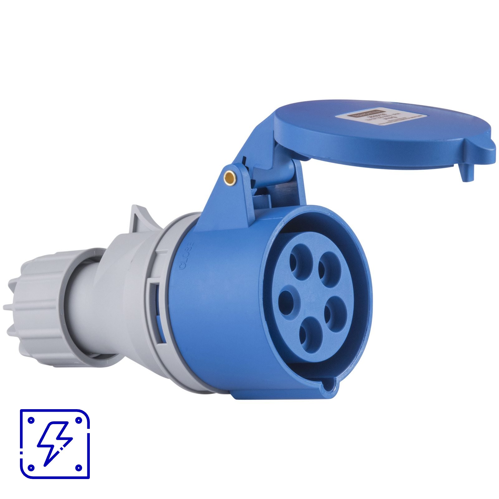 Tomada de Acoplamento Industrial 3P+N+T Tramontina 16 A 220-250 V 9 H IP44 10 UNIDADES EMB.MINIMA