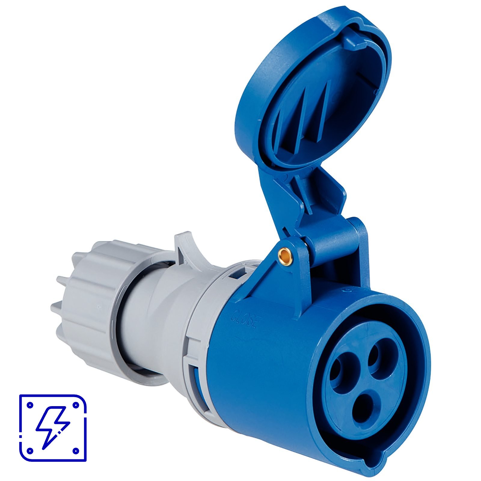 Tomada de Acoplamento Industrial 2P+T 16 A 220-250 Vca 6 H Tramontina 10 UNIDADES EMB.MINIMA