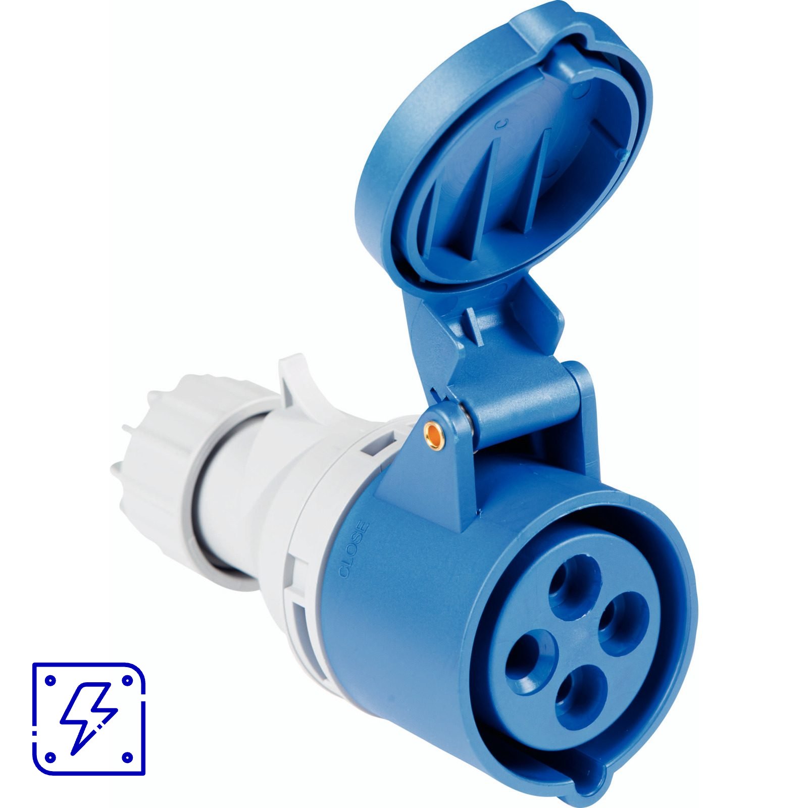 Tomada de Acoplamento Industrial 3P+T 16 A 220-250 Vca 9 H Tramontina 10 UNIDADES EMB.MINIMA