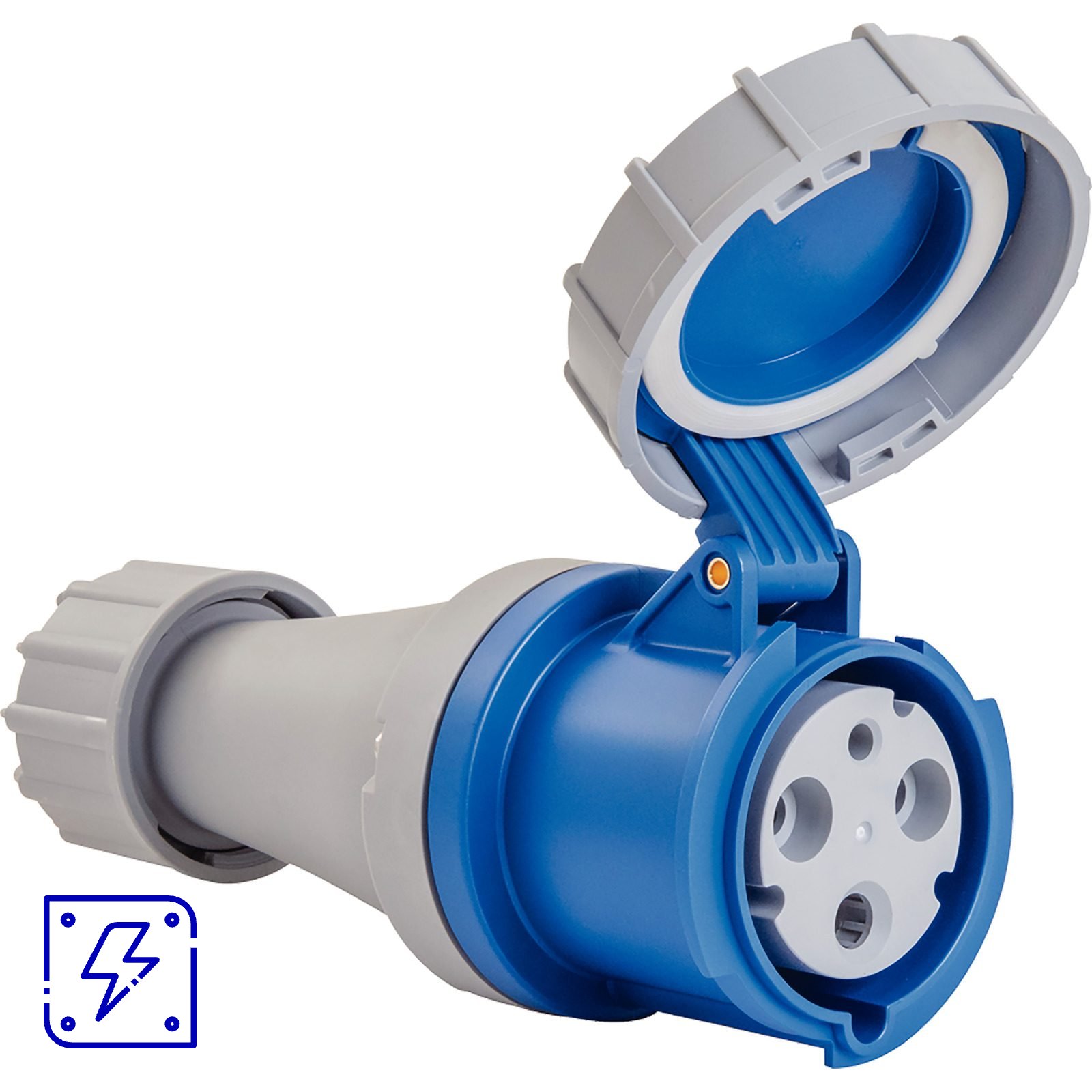 Tomada de Acoplamento Industrial 2P+T 63 A 220-250 Vca 6 H Tramontina 1 UNIDADES EMB.MINIMA