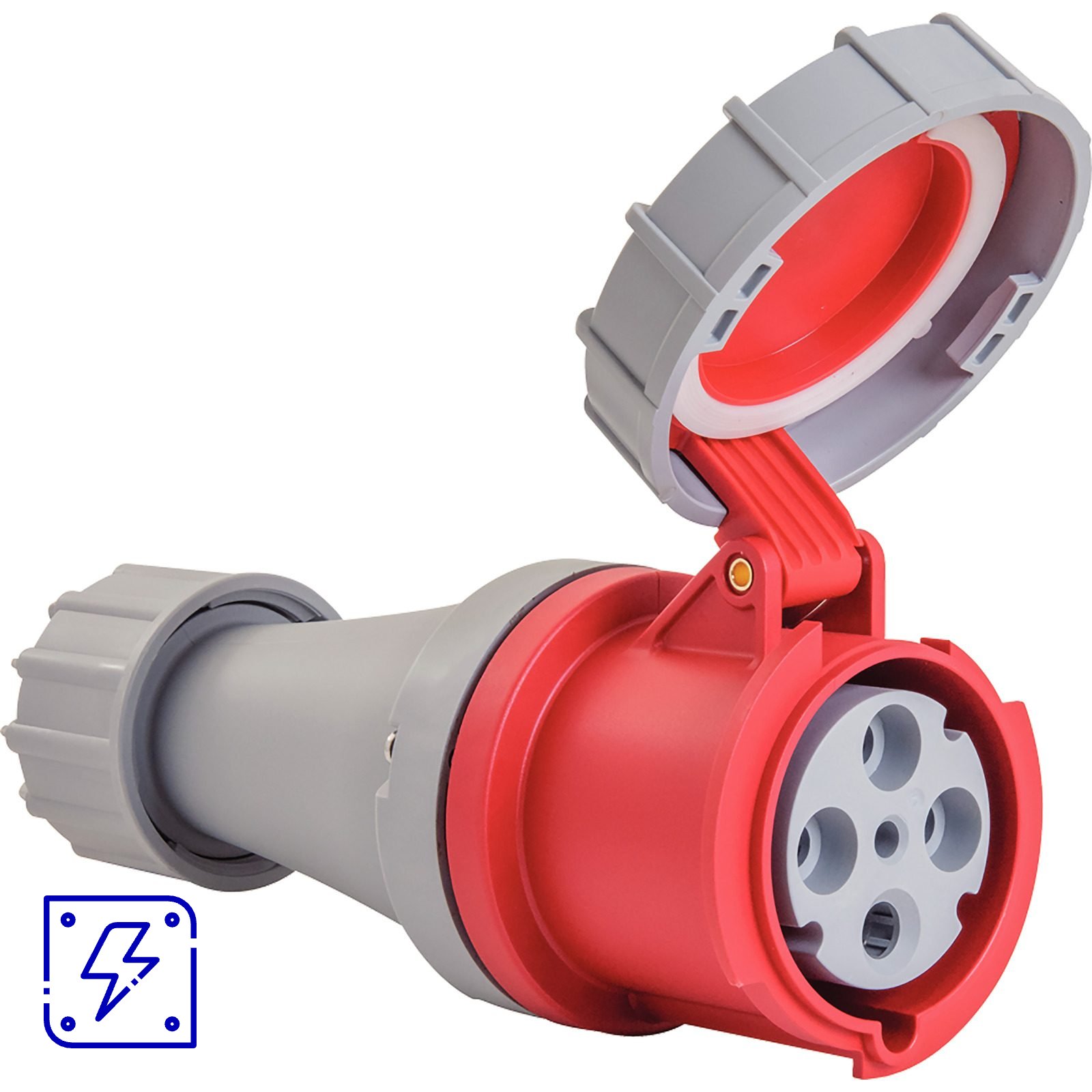 Tomada de Acoplamento Industrial 3P+T 63 A 380-415 Vca 6 H Tramontina 10 UNIDADES EMB.MINIMA