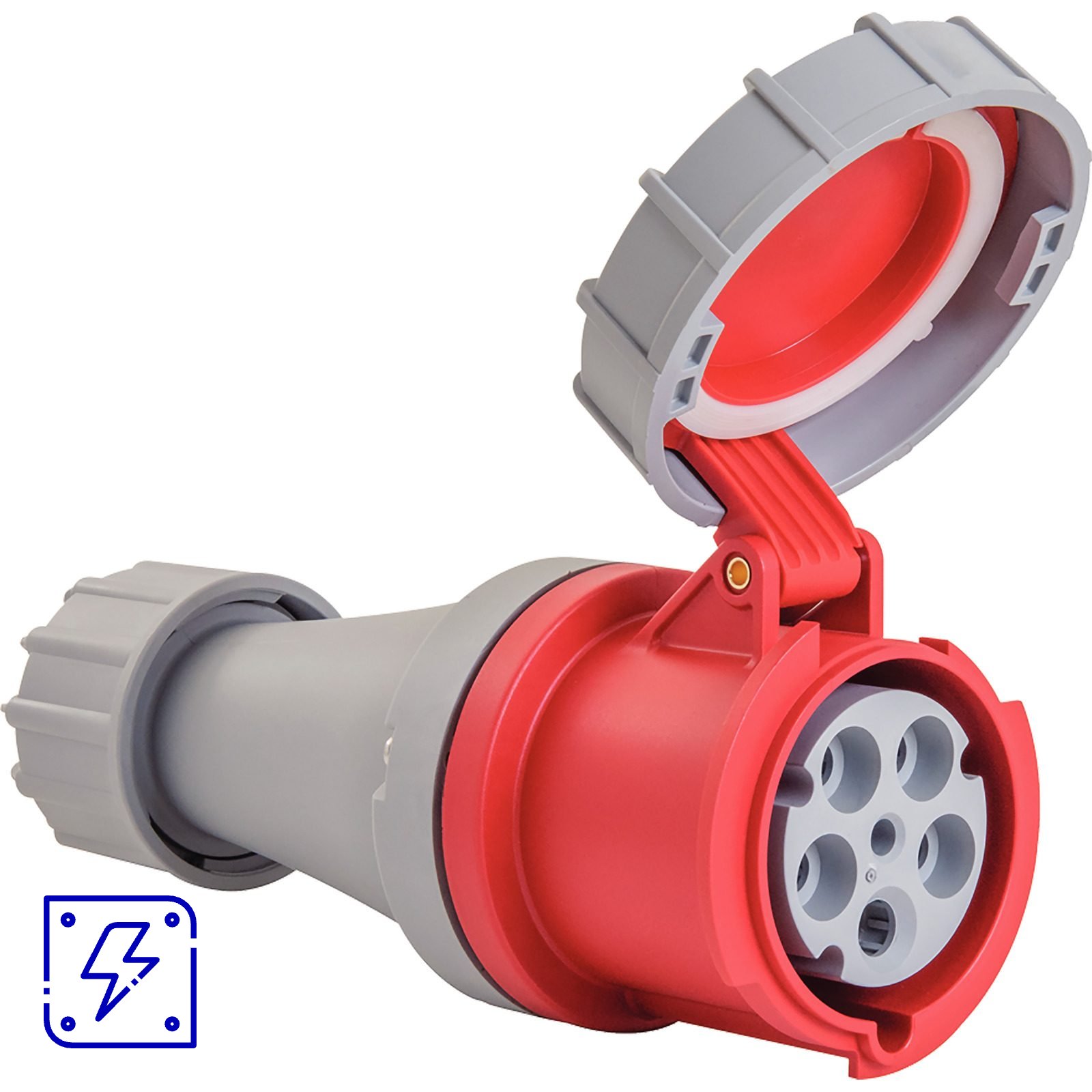 Tomada de Acoplamento Industrial 3P+N+T 63 A 380-415 Vca 6 H Tramontina 1 UNIDADES EMB.MINIMA