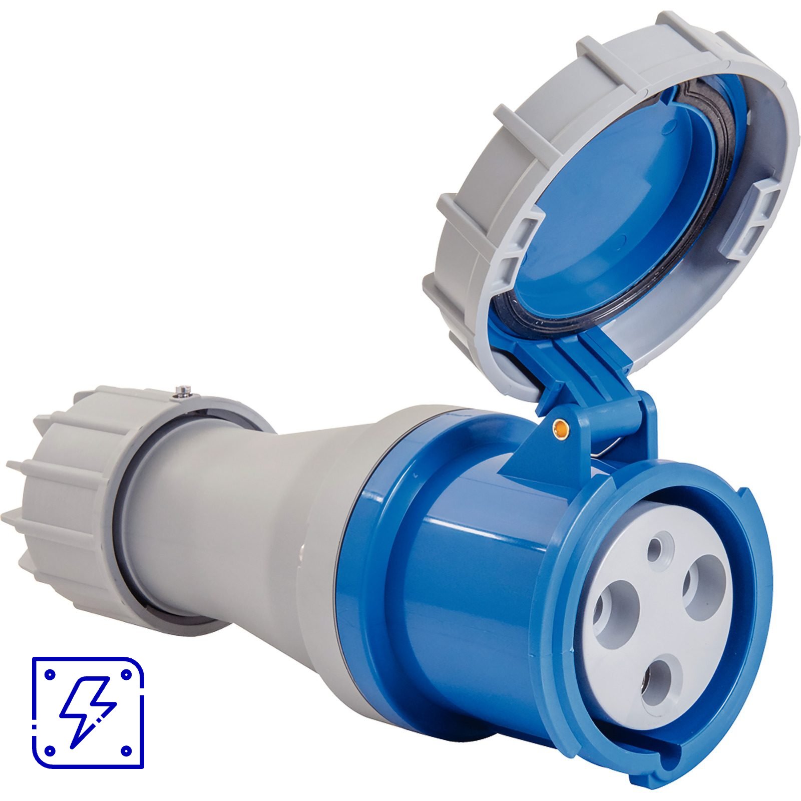 Tomada de Acoplamento Industrial 2P+T 125 A 220-250 Vca 6 H Tramontina 1 UNIDADES EMB.MINIMA