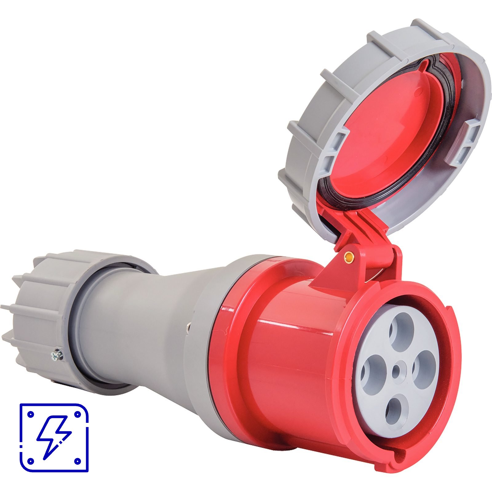Tomada de Acoplamento Industrial 3P+T 125 A 380-415 Vca 6 H Tramontina 1 UNIDADES EMB.MINIMA