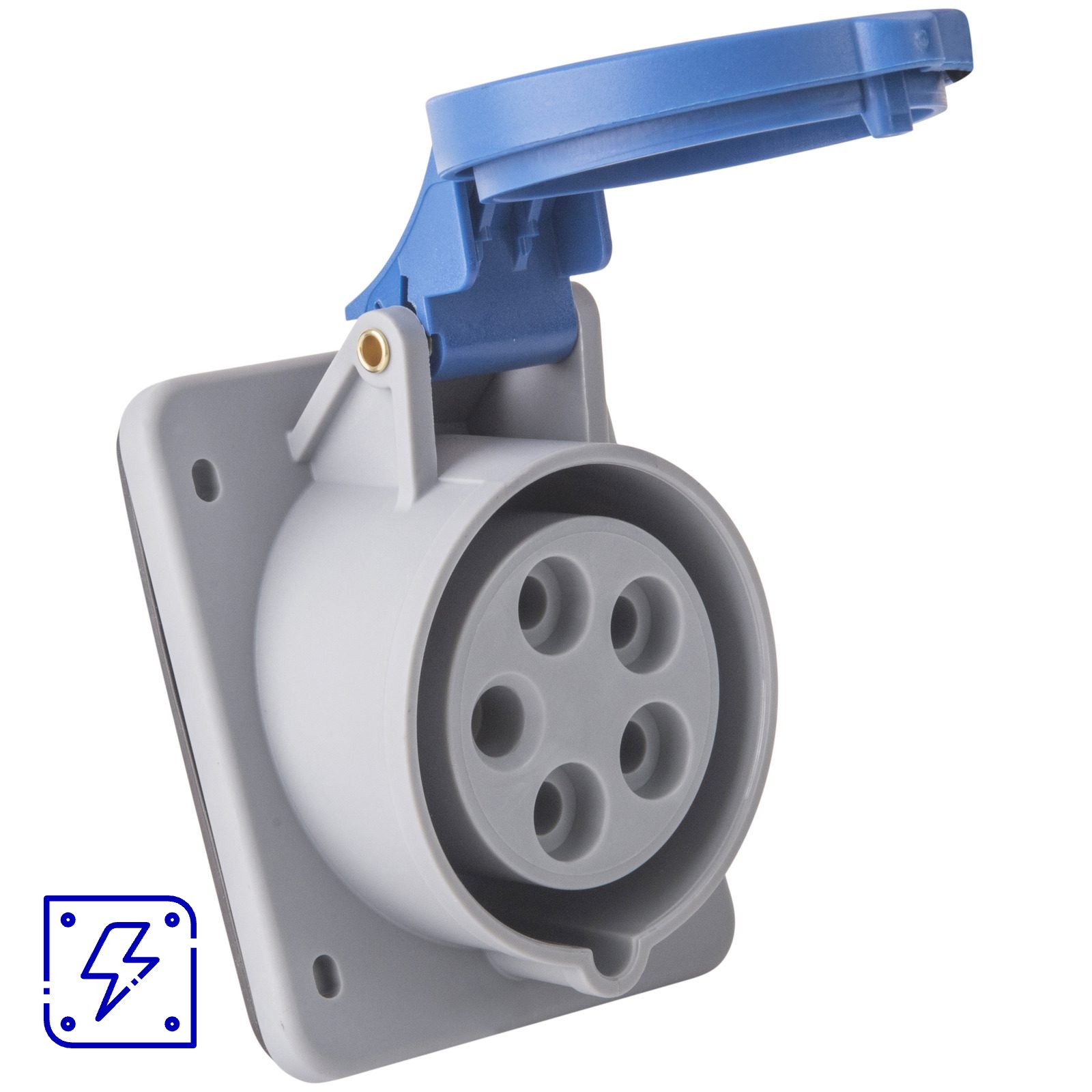 Tomada de Embutir Tramontina 3P+N+T 16 A 220-250 V 09h IP44 10 UNIDADES EMB.MINIMA