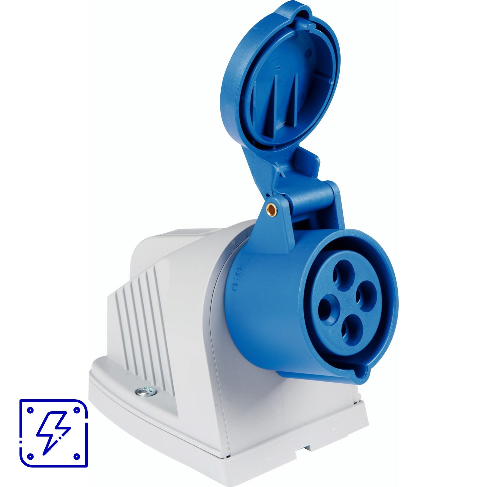 Tomada de Sobrepor Industrial 3P+T 16 A 220-250 Vca 9 H Tramontina 10 UNIDADES EMB.MINIMA
