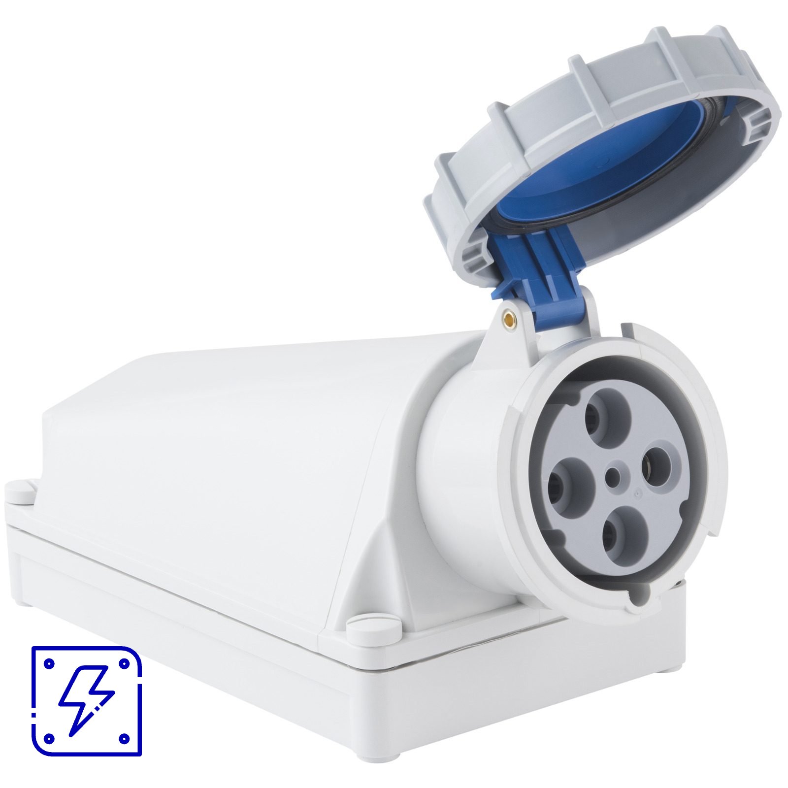 Tomada de Sobrepor Tramontina 3P+T 125 A 220-250 V 09h IP67 6 UNIDADES EMB.MINIMA