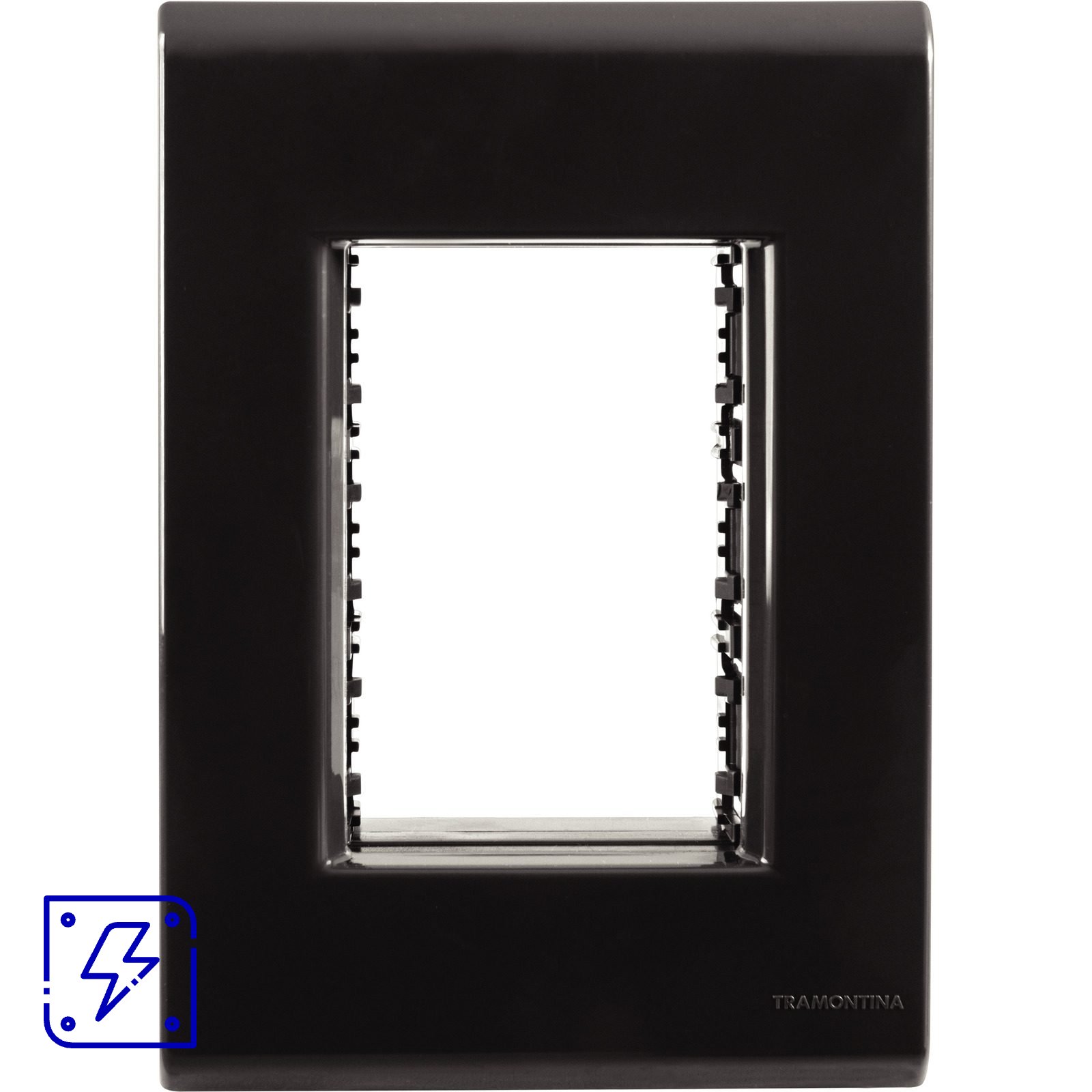 Placa 3 Postos 4x2 Tramontina Liz Grafite 20 UNIDADES EMB.MINIMA