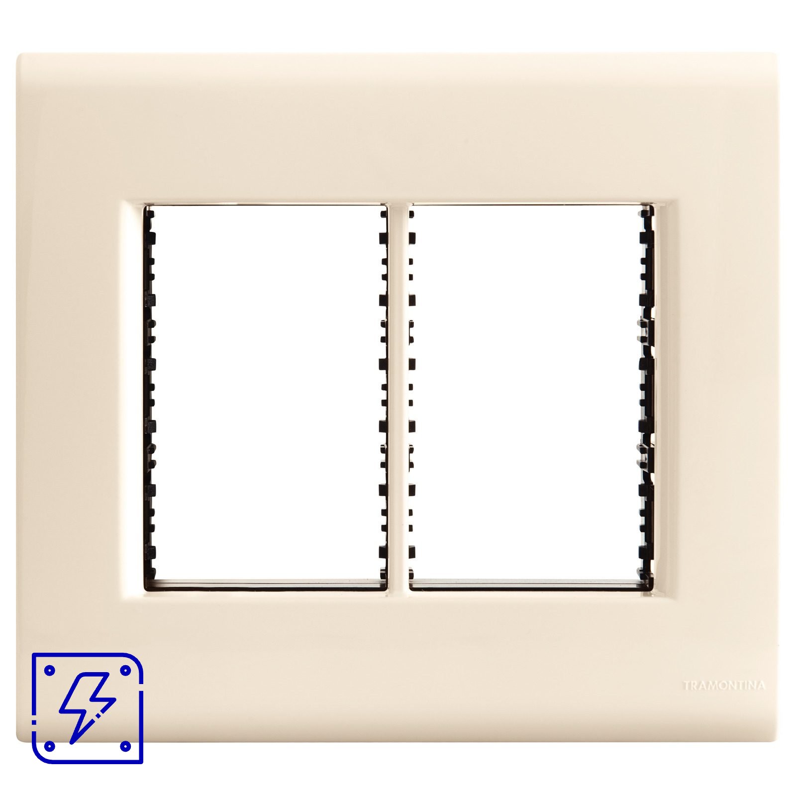 Placa 6 Postos 4x4 Tramontina Liz Bege 20 UNIDADES EMB.MINIMA