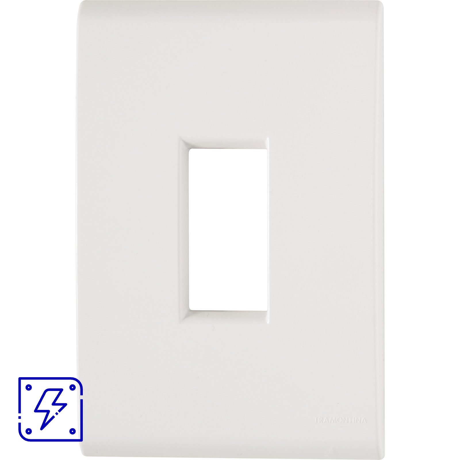 Placa 1 Posto Vertical 4x2 Tramontina Liz Branca 120 unidades 120 UNIDADES EMB.MINIMA