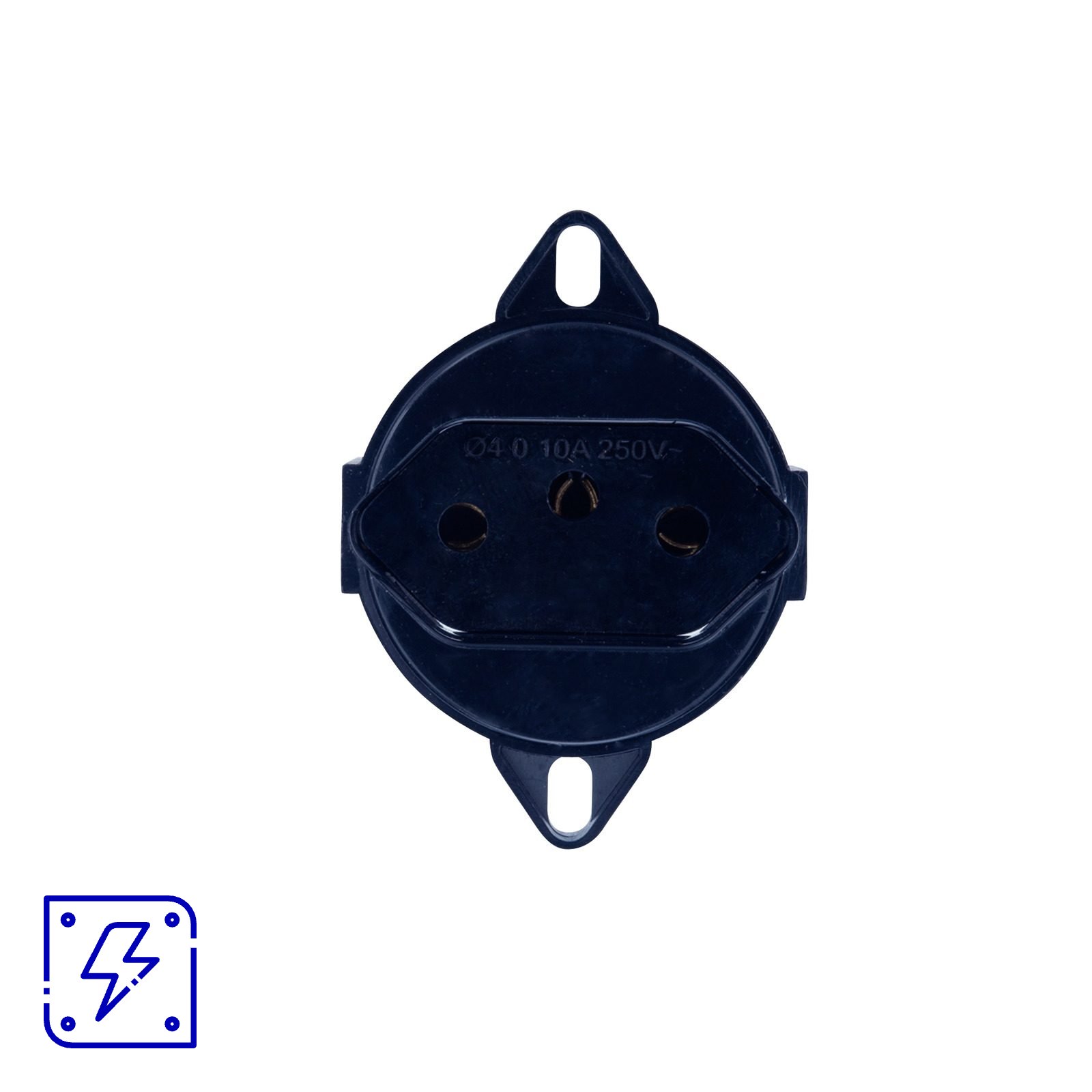 Tomada 2P+T Tramontina 20 A 250 V Preta 20 UNIDADES EMB.MINIMA