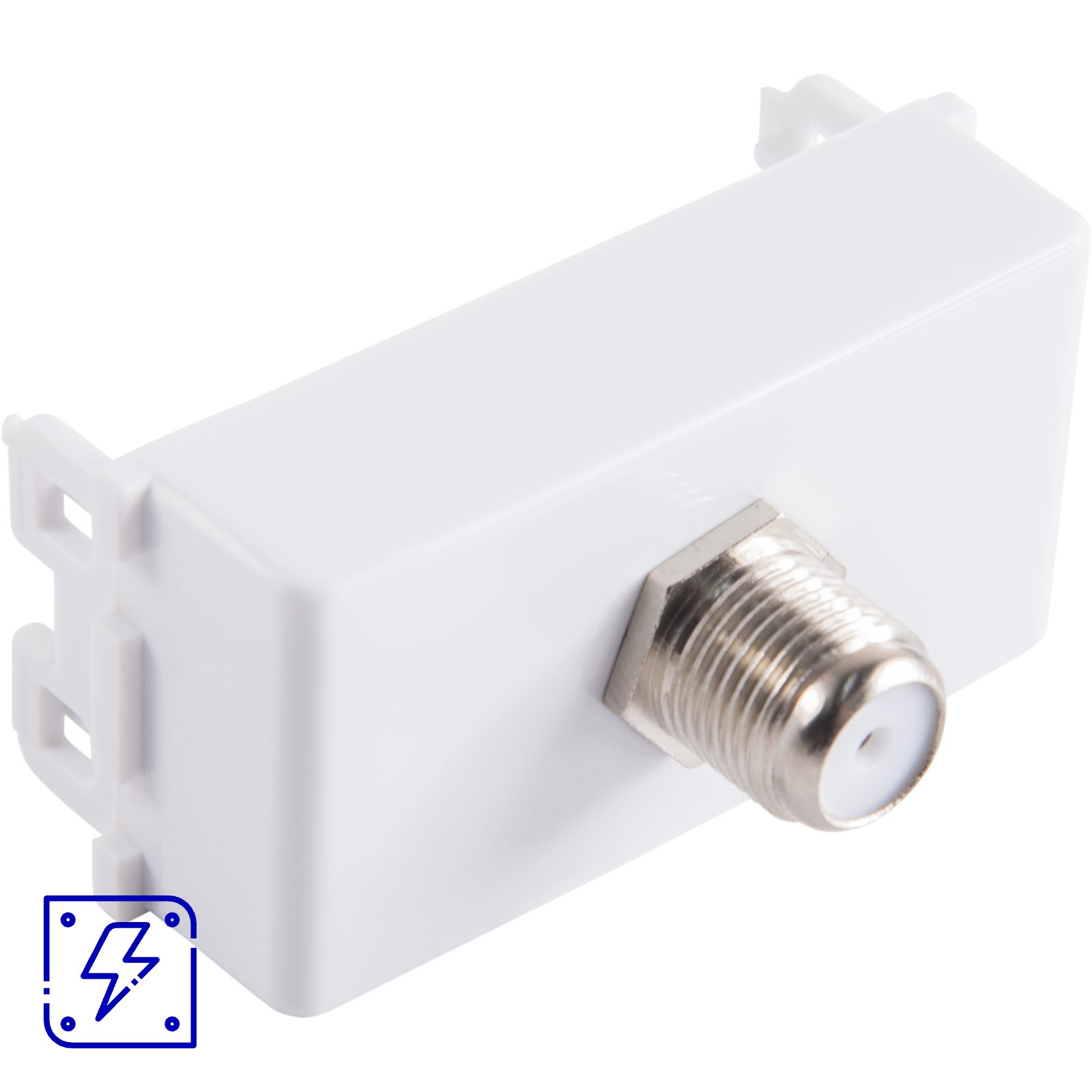 Módulo para Tomada TV SAT Coaxial Direta Tramontina Branco 10 UNIDADES EMB.MINIMA
