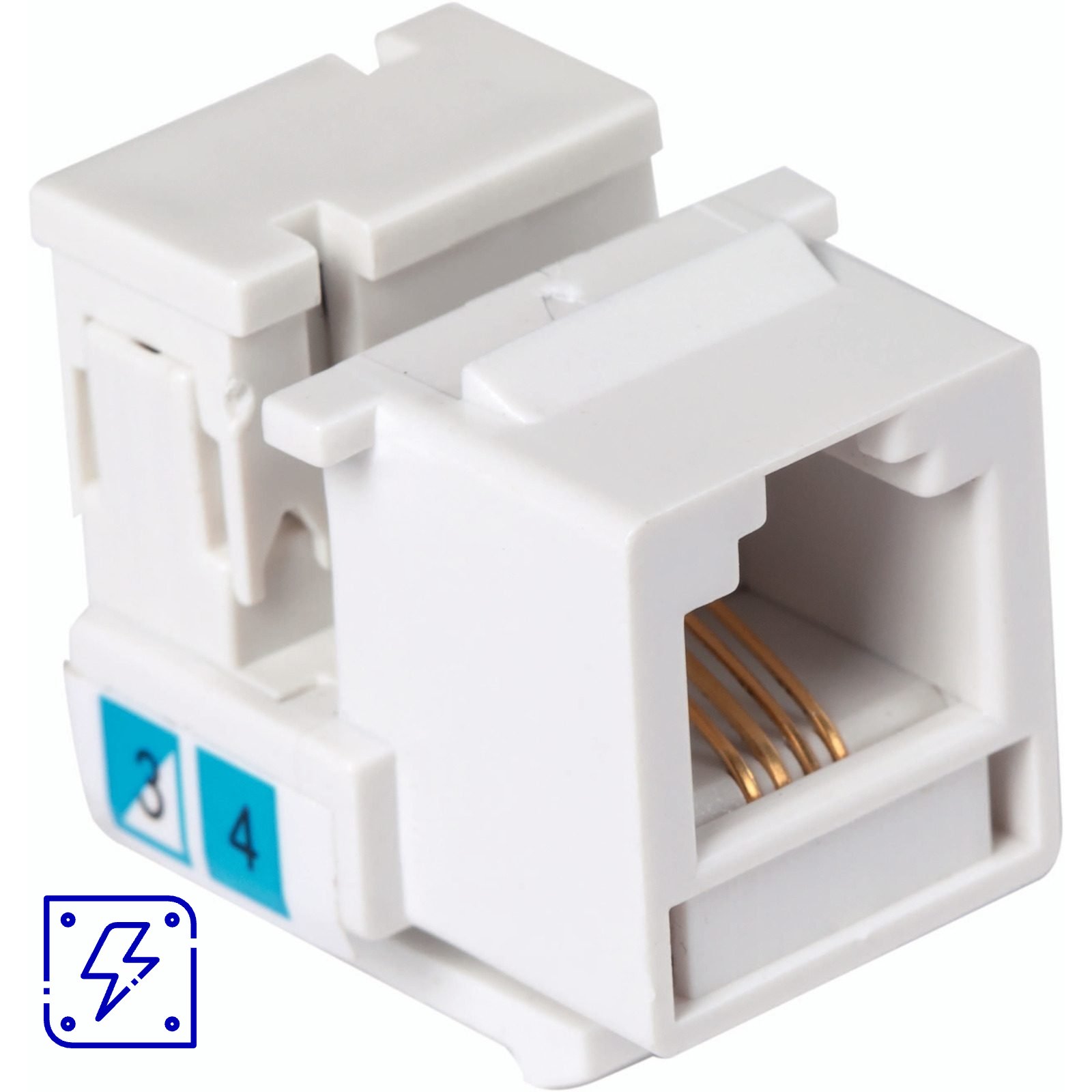 Tomada para Telefone Tramontina RJ 11 10 UNIDADES EMB.MINIMA