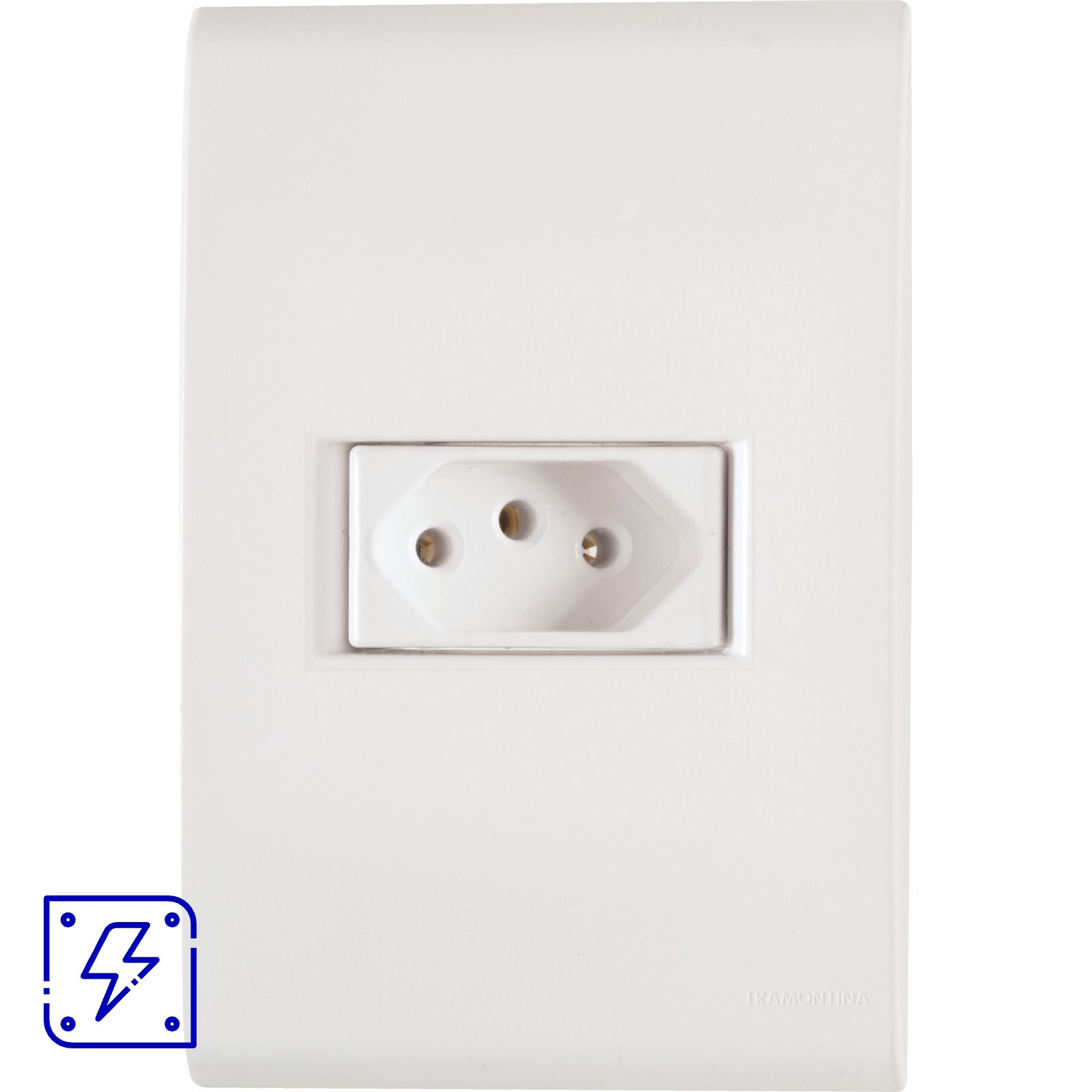 Conjunto 4X2 - 1 tomada 2P+T 10A 250V~ 120 UNIDADES EMB.MINIMA