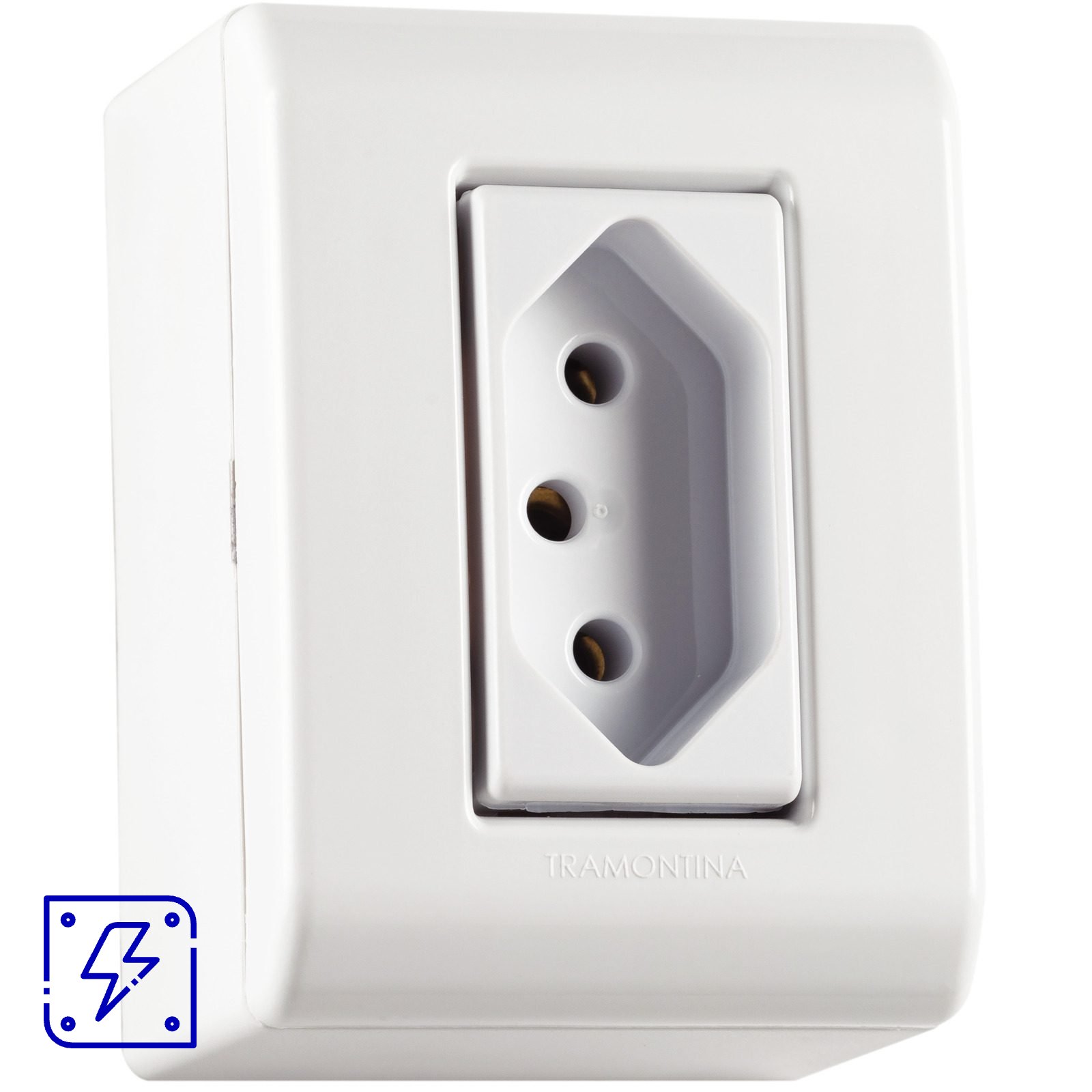 Caixa com 1 Tomada 2P+T 20A/250V Lizflex 10 UNIDADES EMB.MINIMA