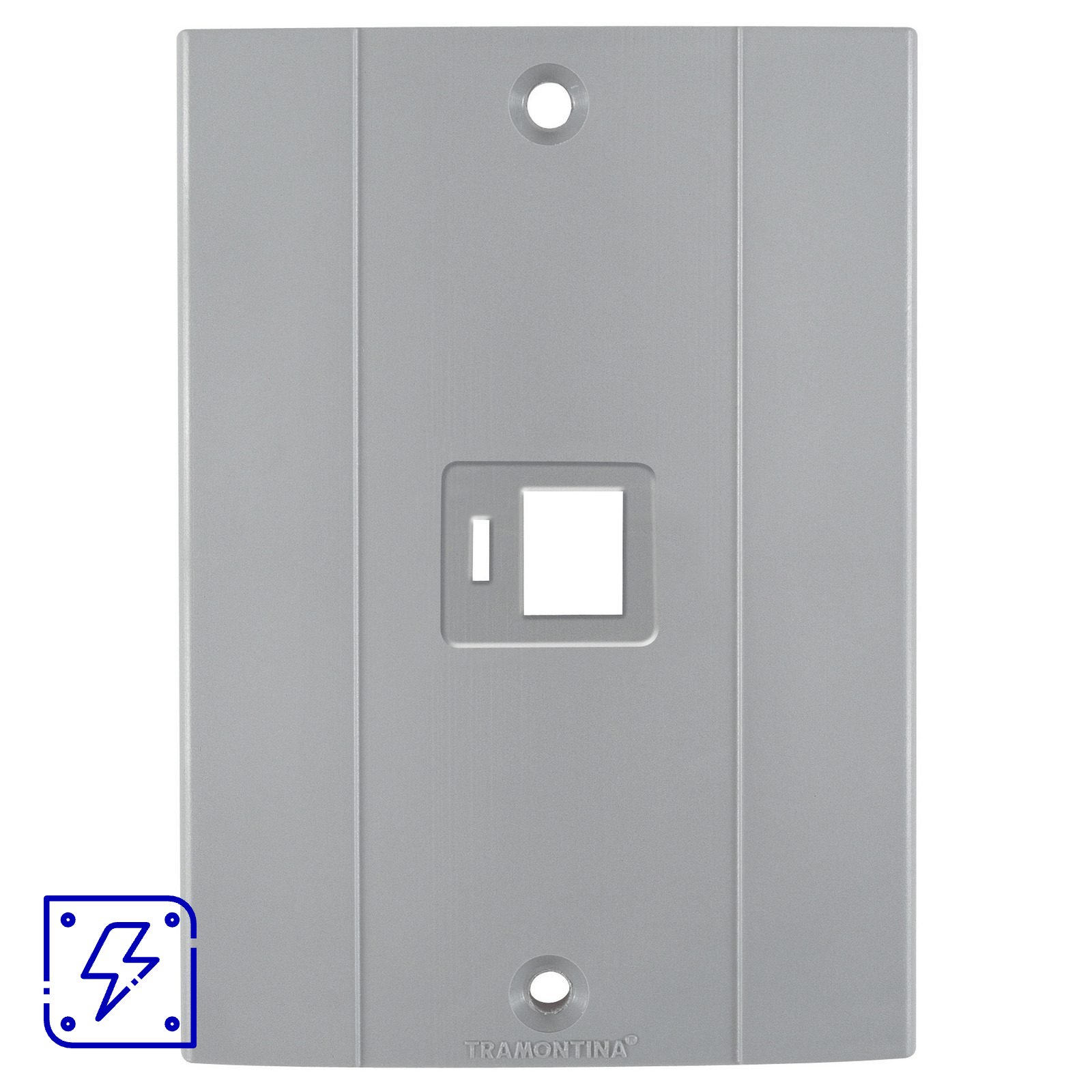 Tampa para Tomada RJ45 com Suporte para Condulete Plastibox Tramontina Cinza 48 UNIDADES EMB.MINIMA