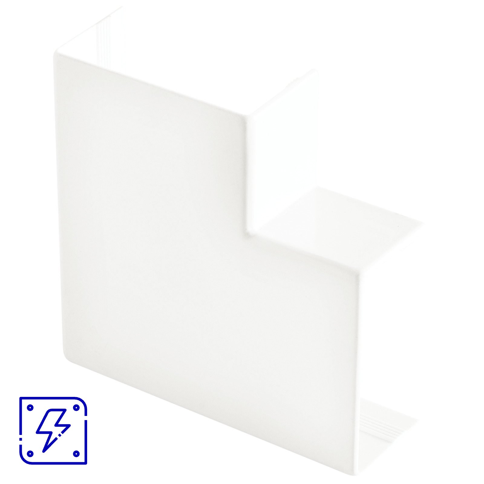 Cotovelo 90 Graus para Canaleta 40x20mm Branco Lizflex 25 UNIDADES EMB.MINIMA