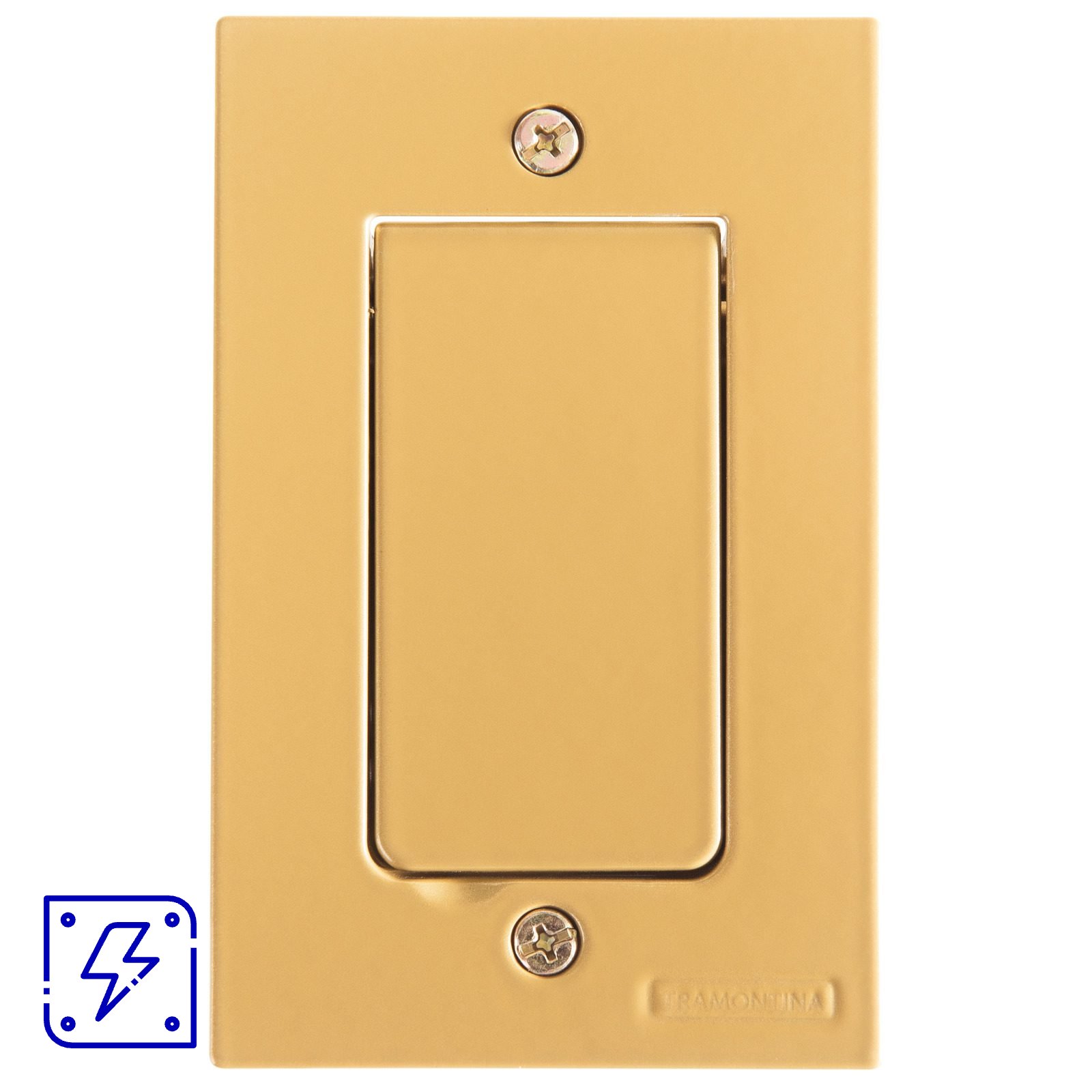 Tampa 1 Posto 4x2 para Piso Tramontina Modular Dourada 12 UNIDADES EMB.MINIMA