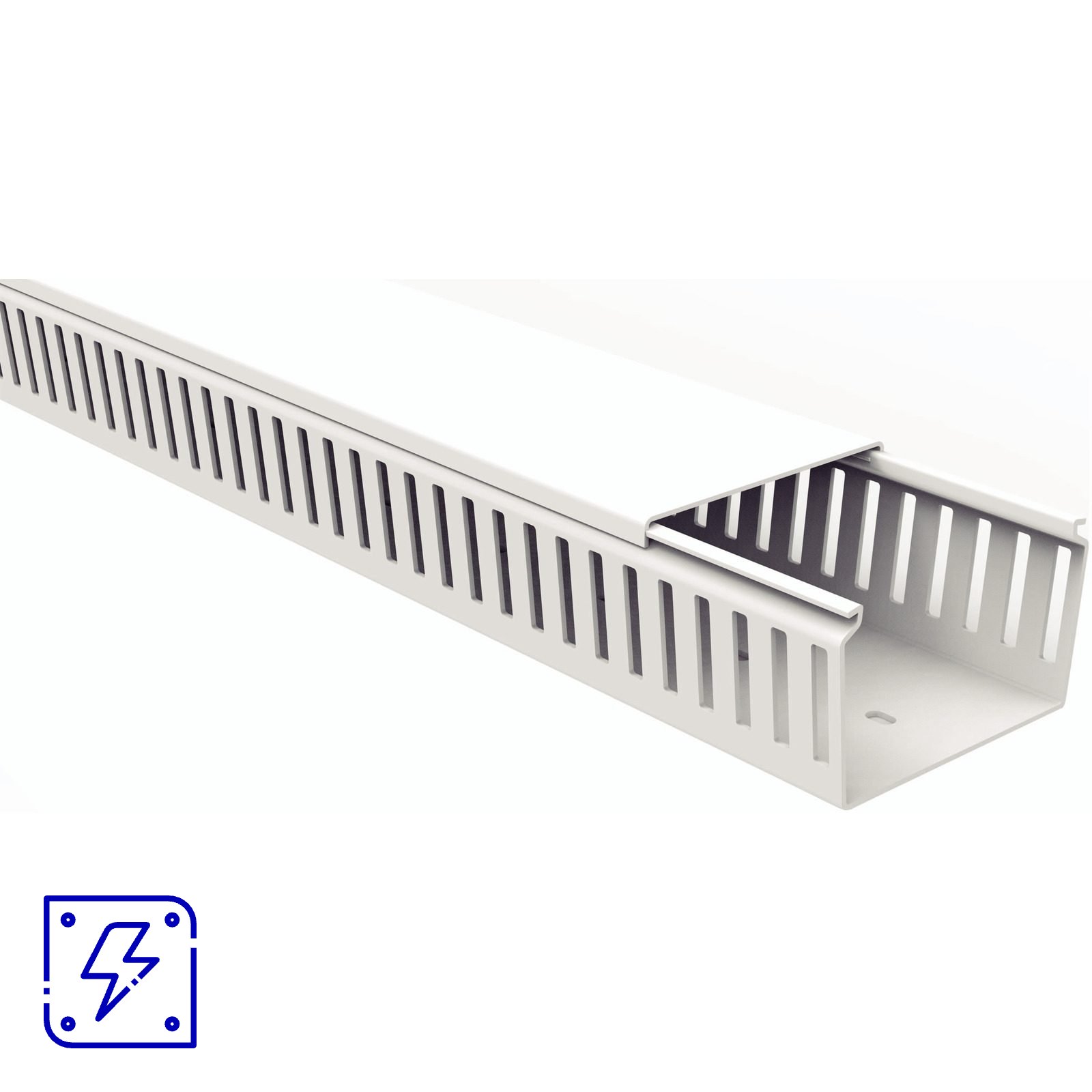 Canaleta para Painel Tramontina Aberta Branca 80x50x2000 mm 4 UNIDADES EMB.MINIMA
